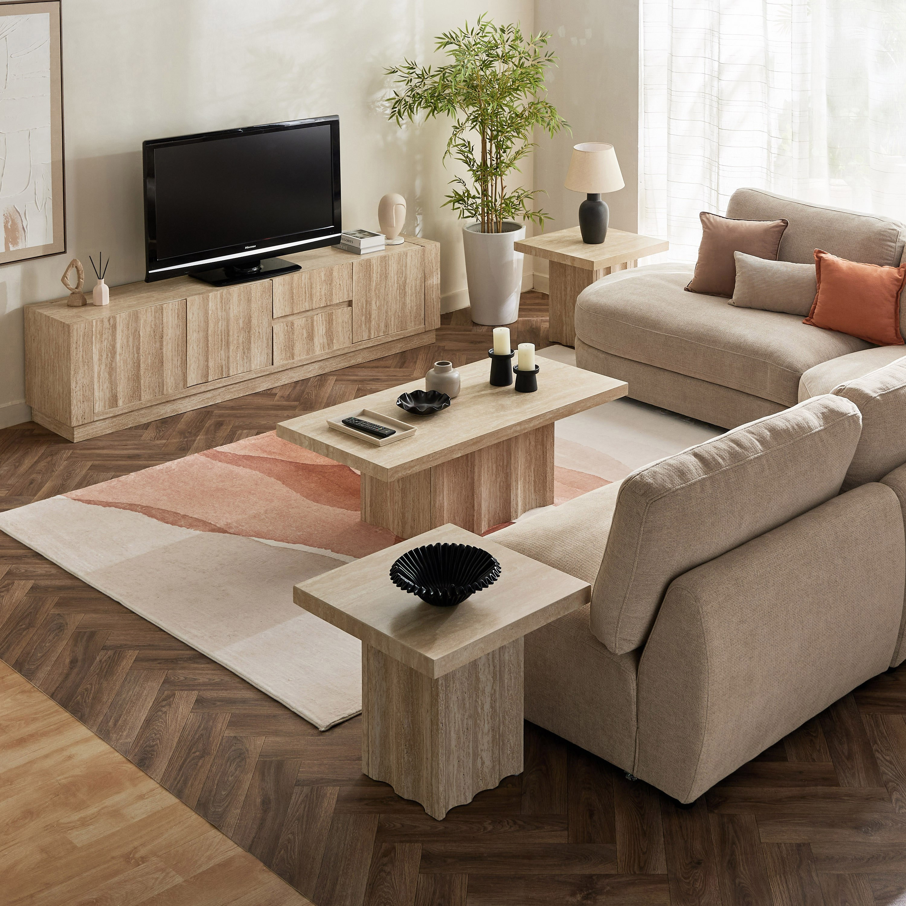 Scallop 2 Meter Sintered Stone Top TV Unit for TVs up to 80 inches-hbxlivingroom-mediaunitsandstorage-tvunits-image-8