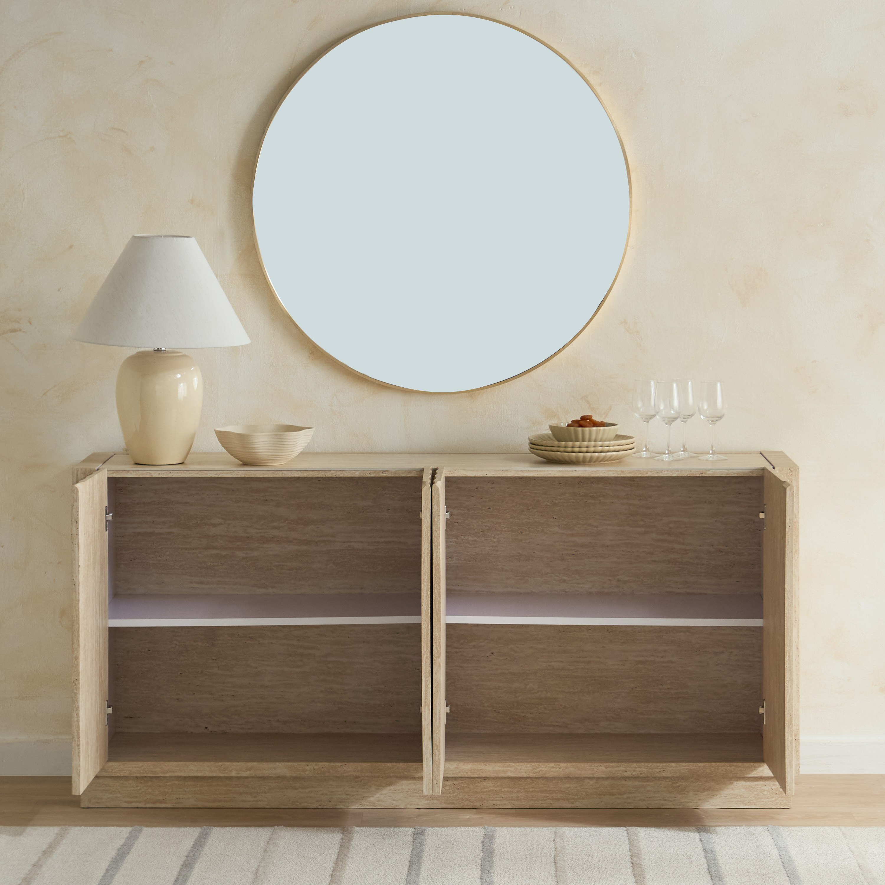 خزانة جانبية بسطح حجري 1.8 متر من سكالوب-hbxfurniture-diningroom-buffetsandsideboards-image-3
