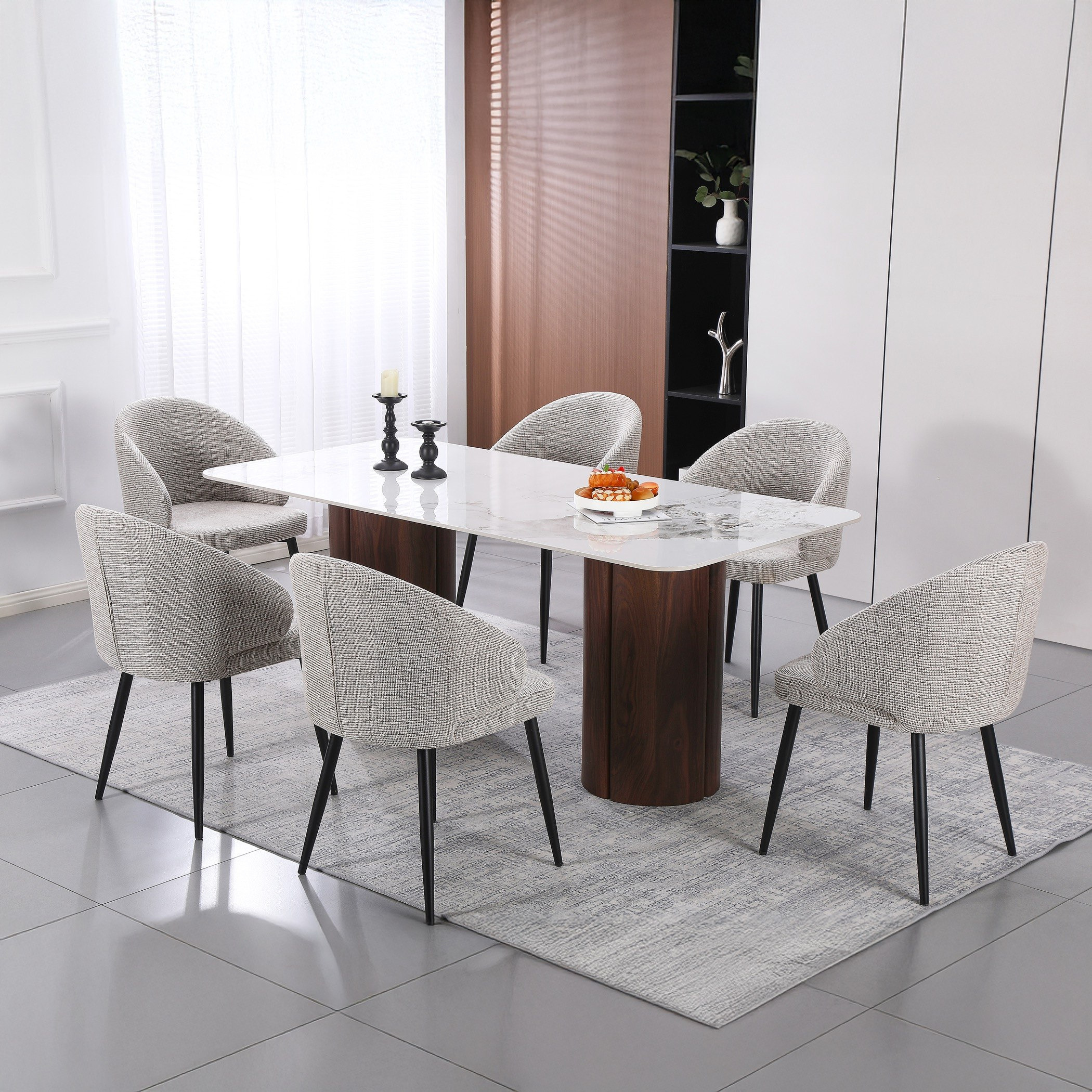 طاولة سفرة بسطح من الحجر الملبد 6 مقاعد من مايرا-hbxdiningroom-diningtablesandsets-diningtables-sixseater-image-3