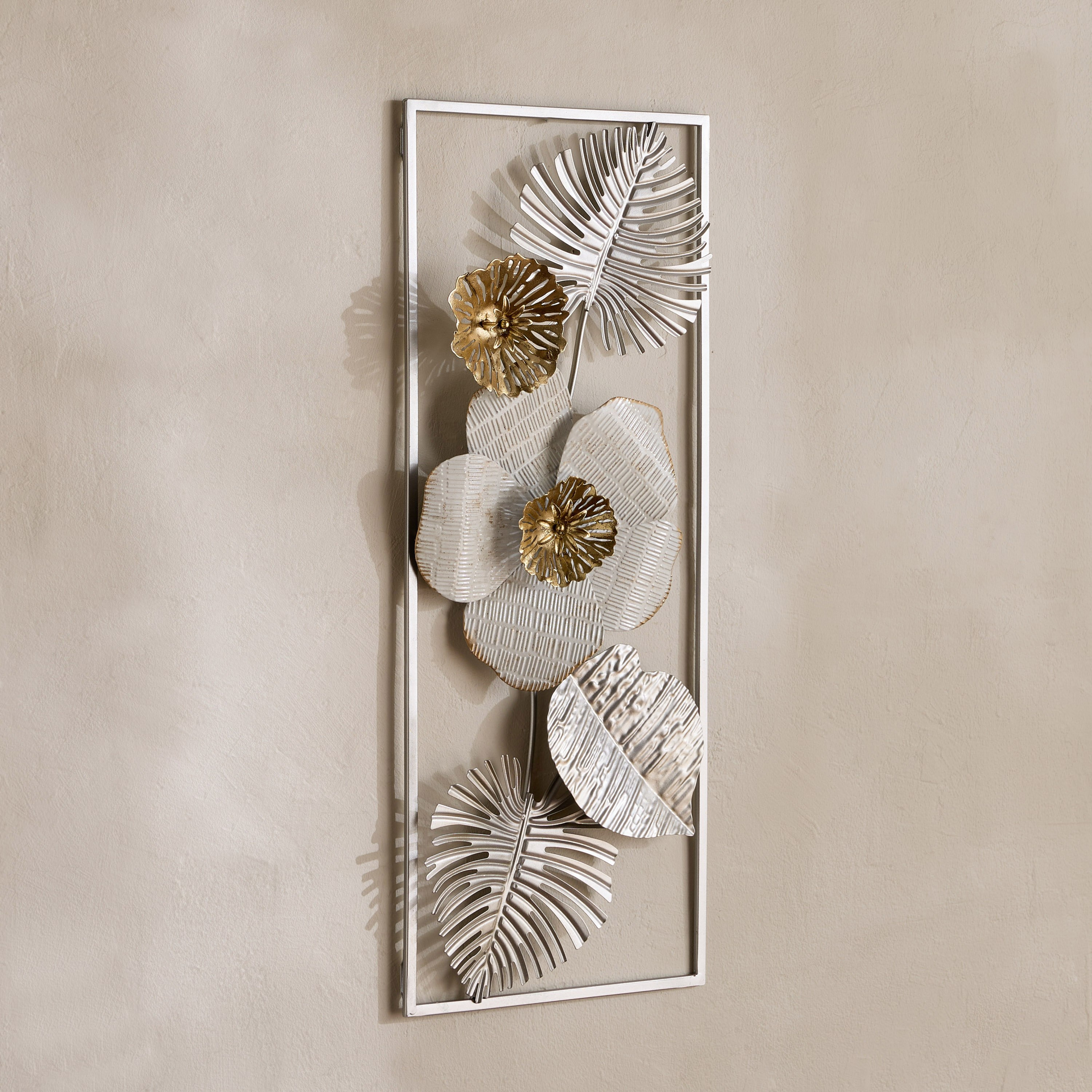 Reza Metal Wall Decor - 24.8x61x3.8 cm-hbxdiningroom-walldecor-wallart-image-1