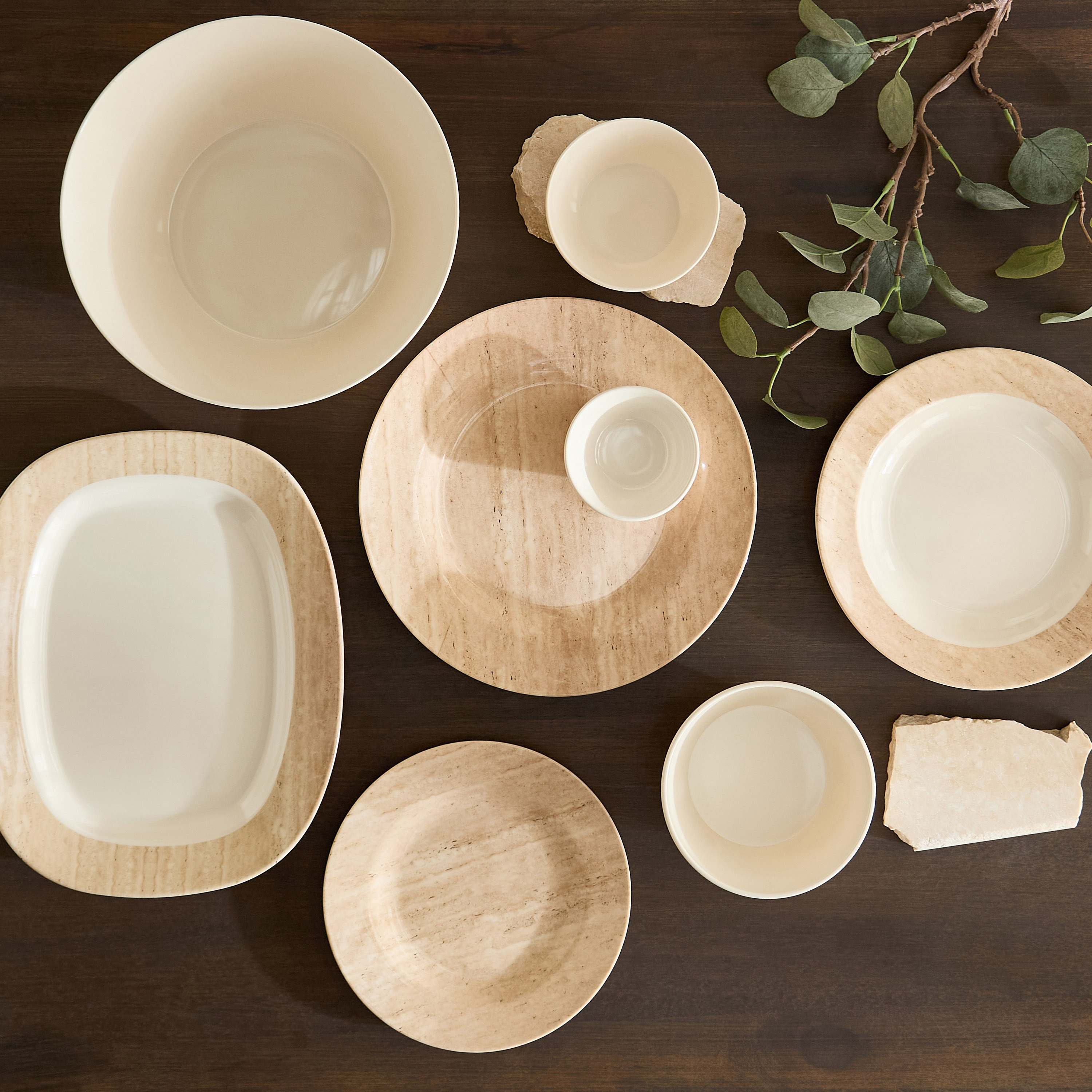وعاء أرز من ترافرتين - 11.5 سم-hbxdecorandfurnishings-tabletop-crockery-image-4