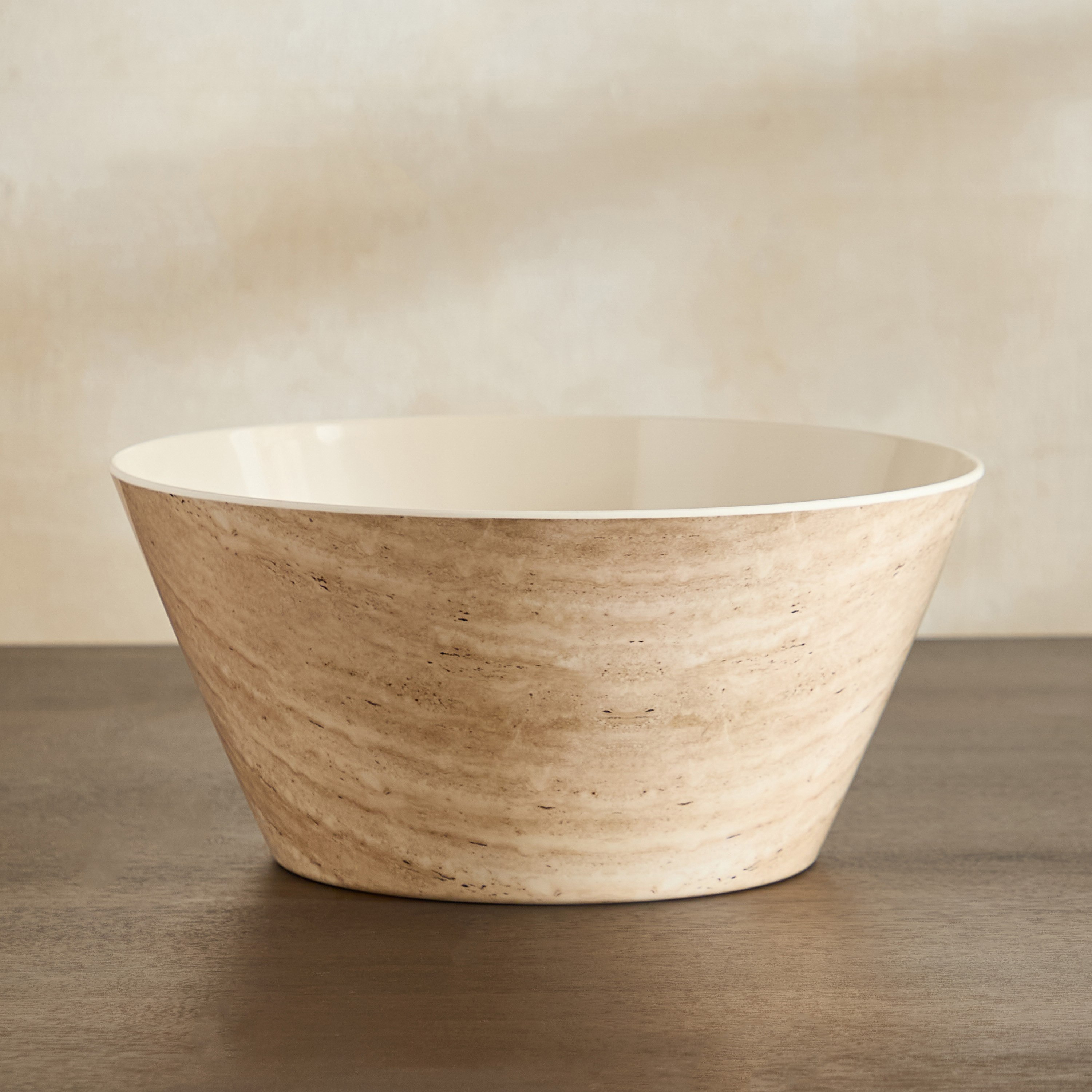 وعاء تقديم ترافيرتين - 25 سم-hbxdecorandfurnishings-tabletop-crockery-image-1