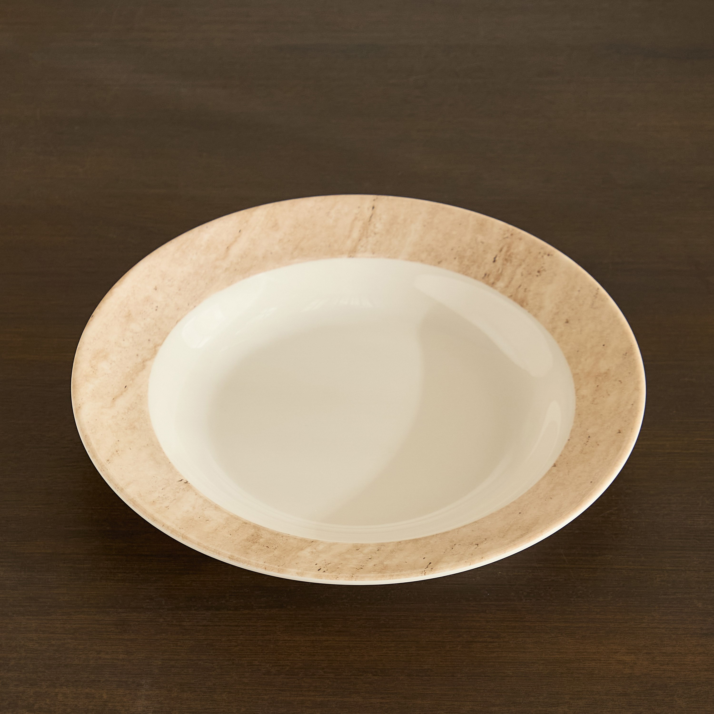 صحن حساء من ترافرتين - 23 سم-hbxdecorandfurnishings-tabletop-crockery-image-2