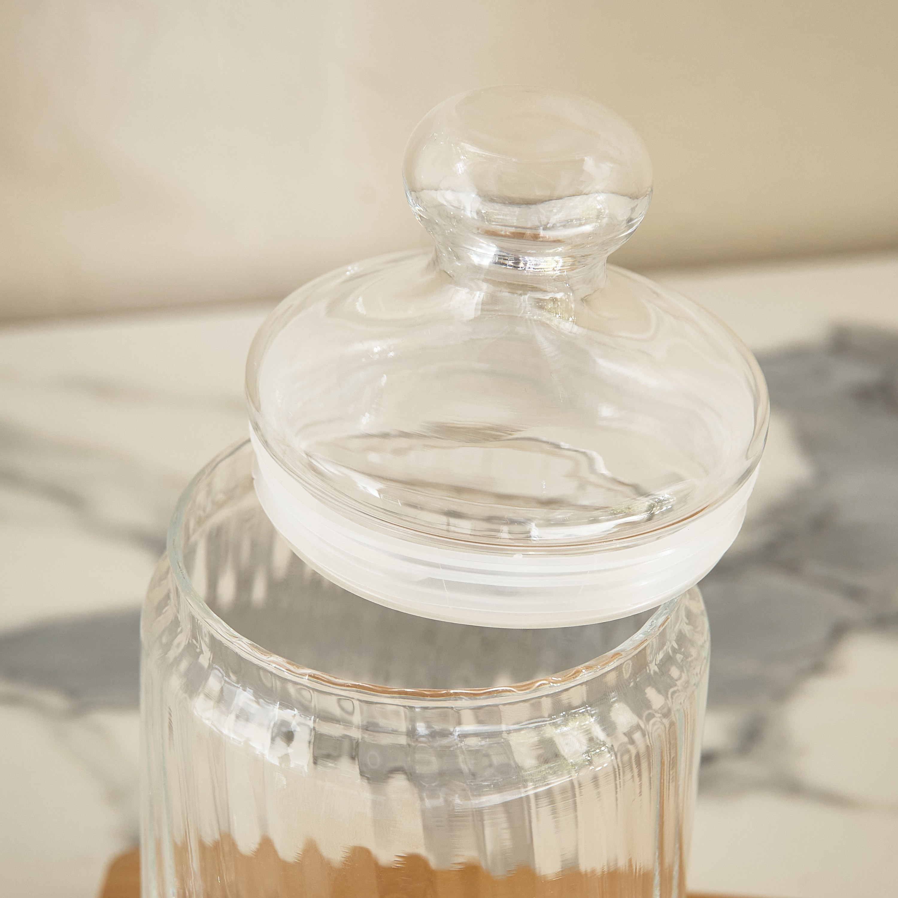 Luminarc Striped Pot Club Glass Jar - 1000 ml-hbxhomeware-hbxkitchen-image-6