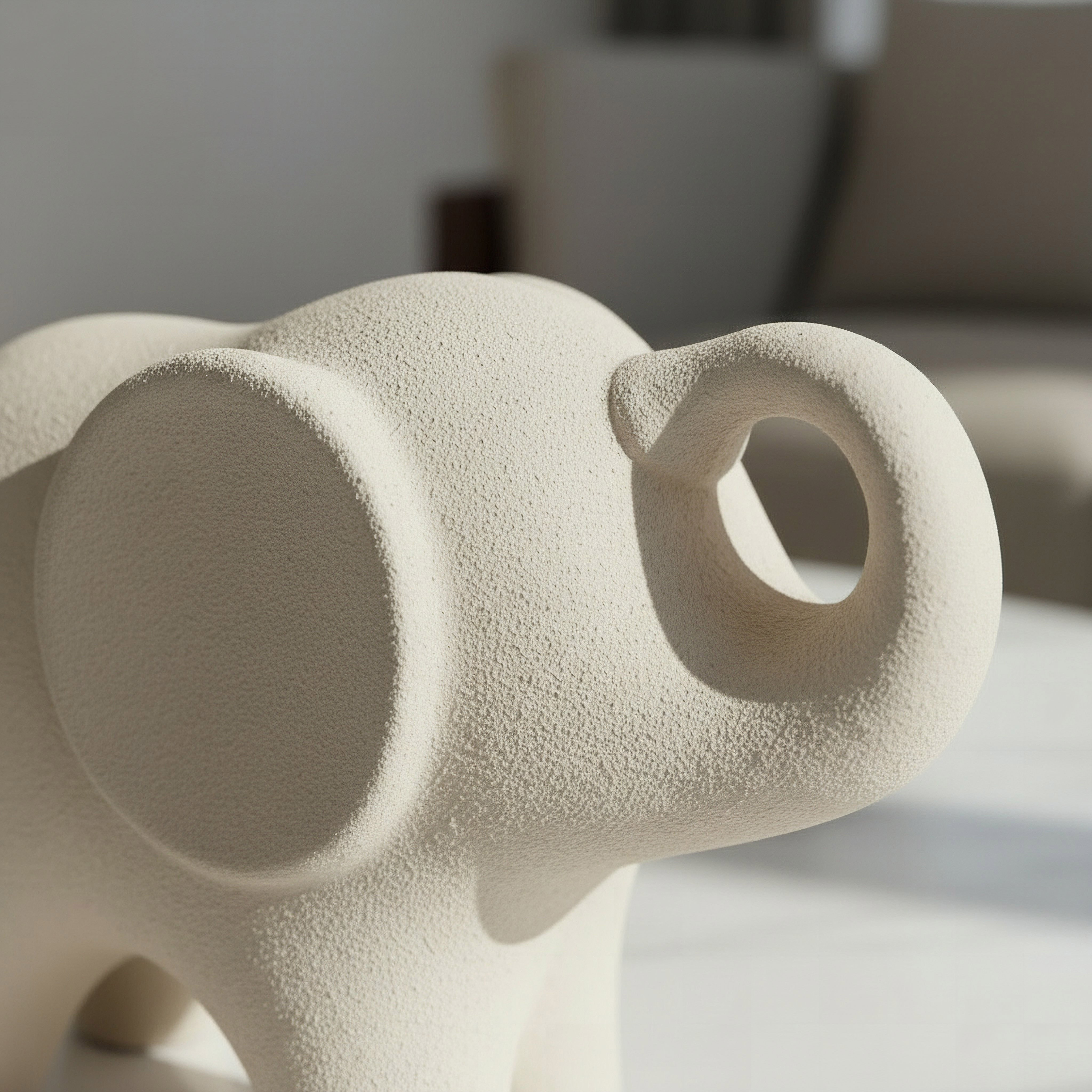 Audrey Eden Decorative Ceramic Elephant Accent - 18x7x13 cm-hbxhomeware-homedecor-figurinesandornaments-image-3