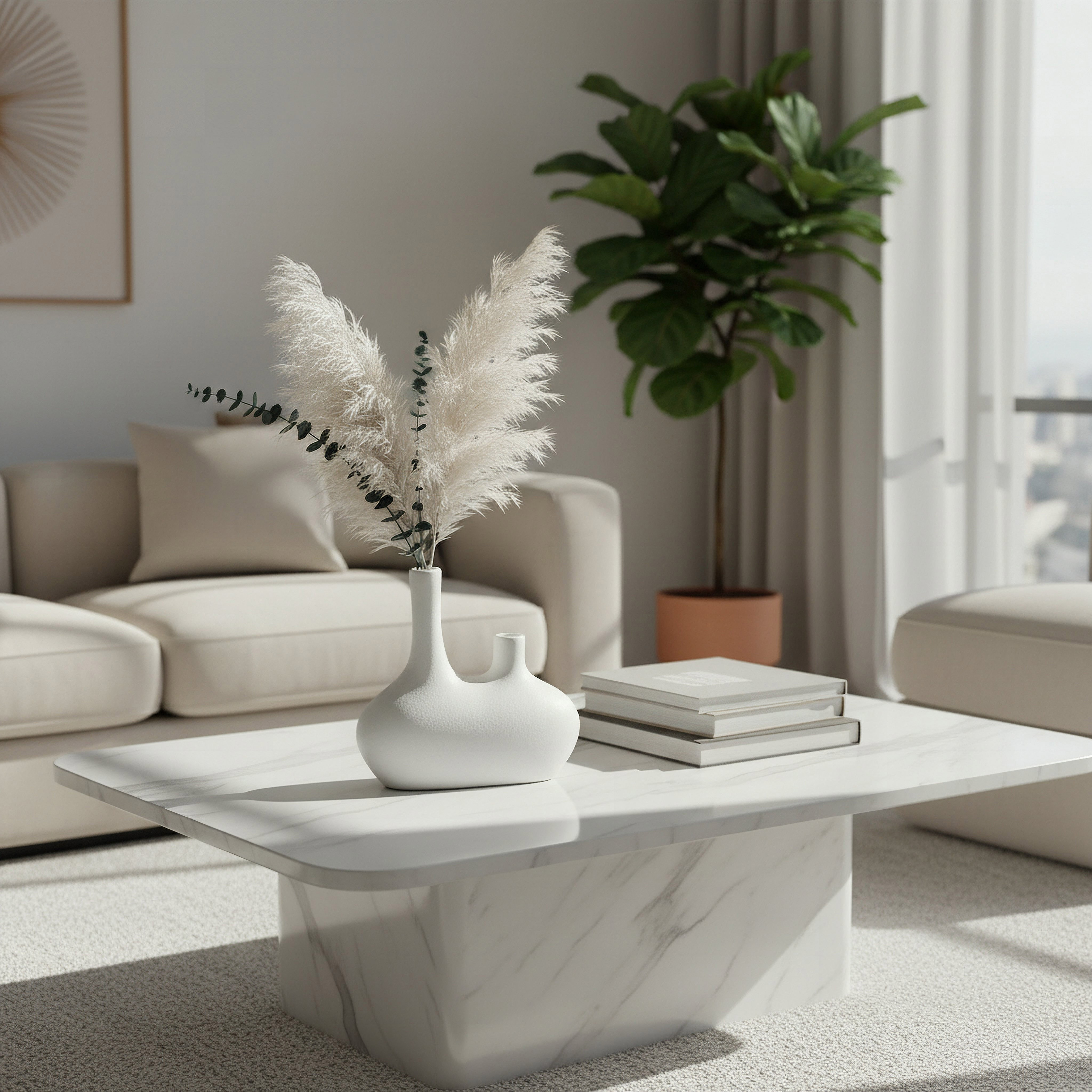 Audrey Eden Decorative Ceramic Vase - 21x7x21 cm-hbxbedroom-decorandaccessories-vases-image-4