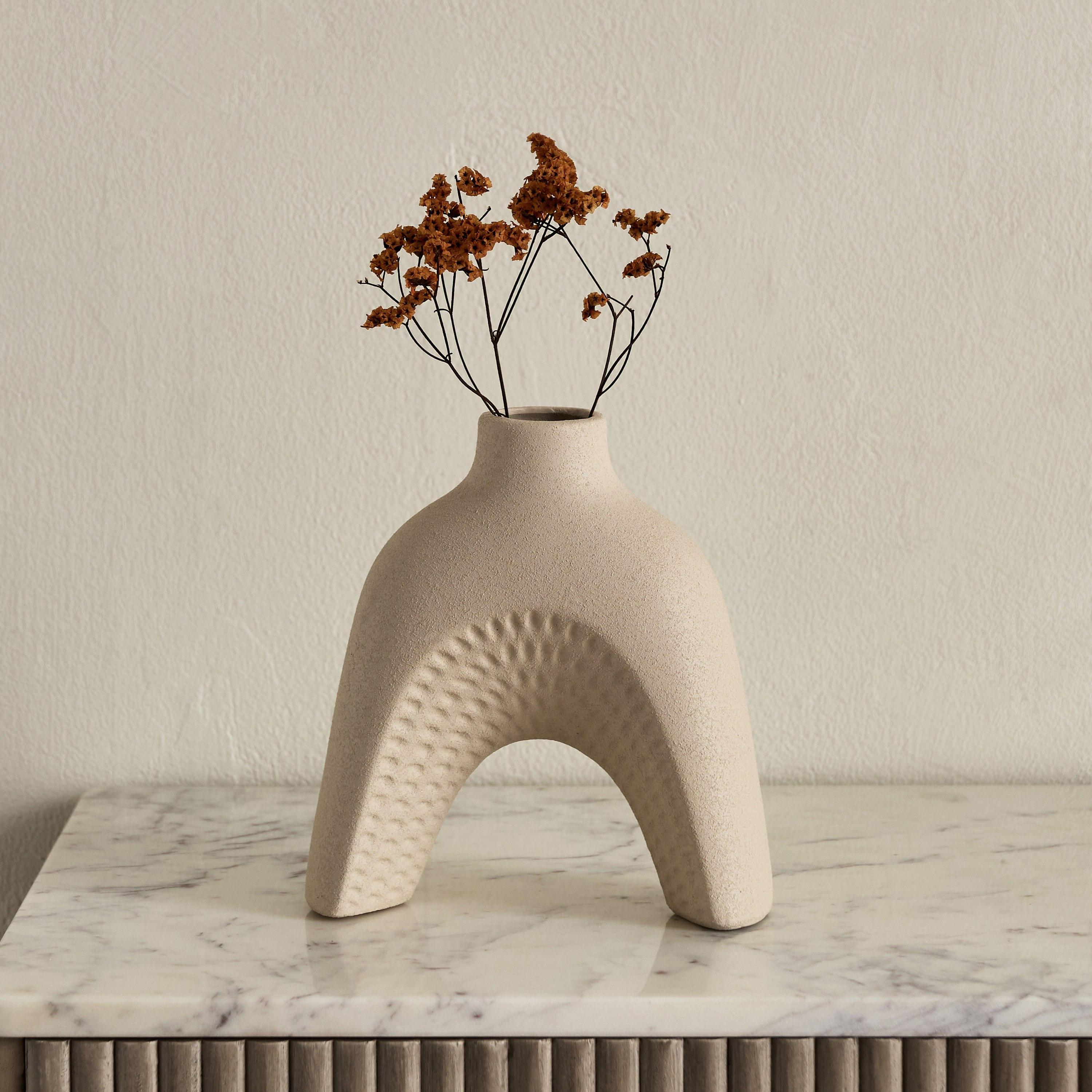 مزهرية سيراميك للديكور من أودري-إيدن - 18x7x19.5 سم-hbxbedroom-decorandaccessories-vases-image-5