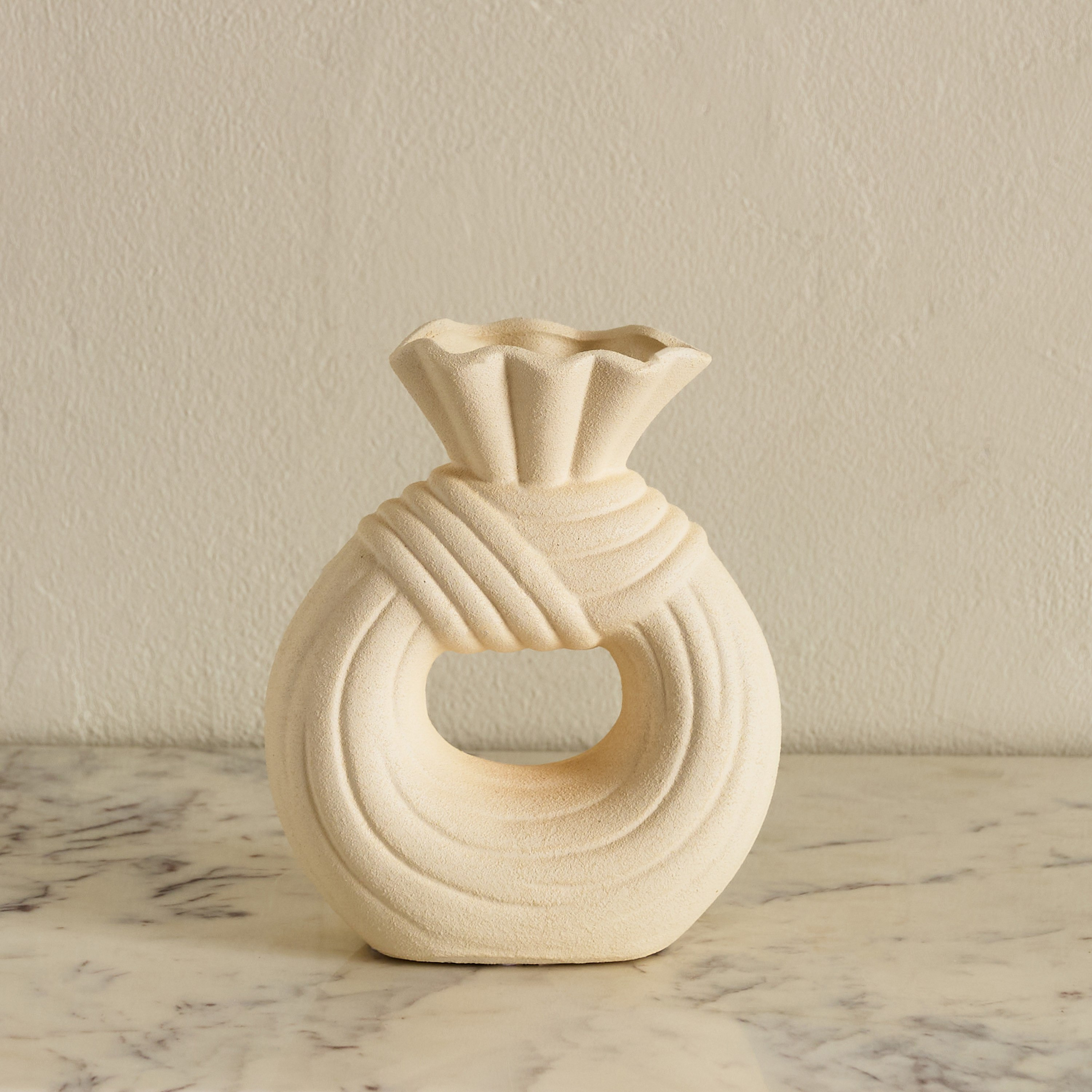 Audrey Eden Decorative Ceramic Vase - 17x7.5x18 cm-hbxbedroom-decorandaccessories-vases-image-6