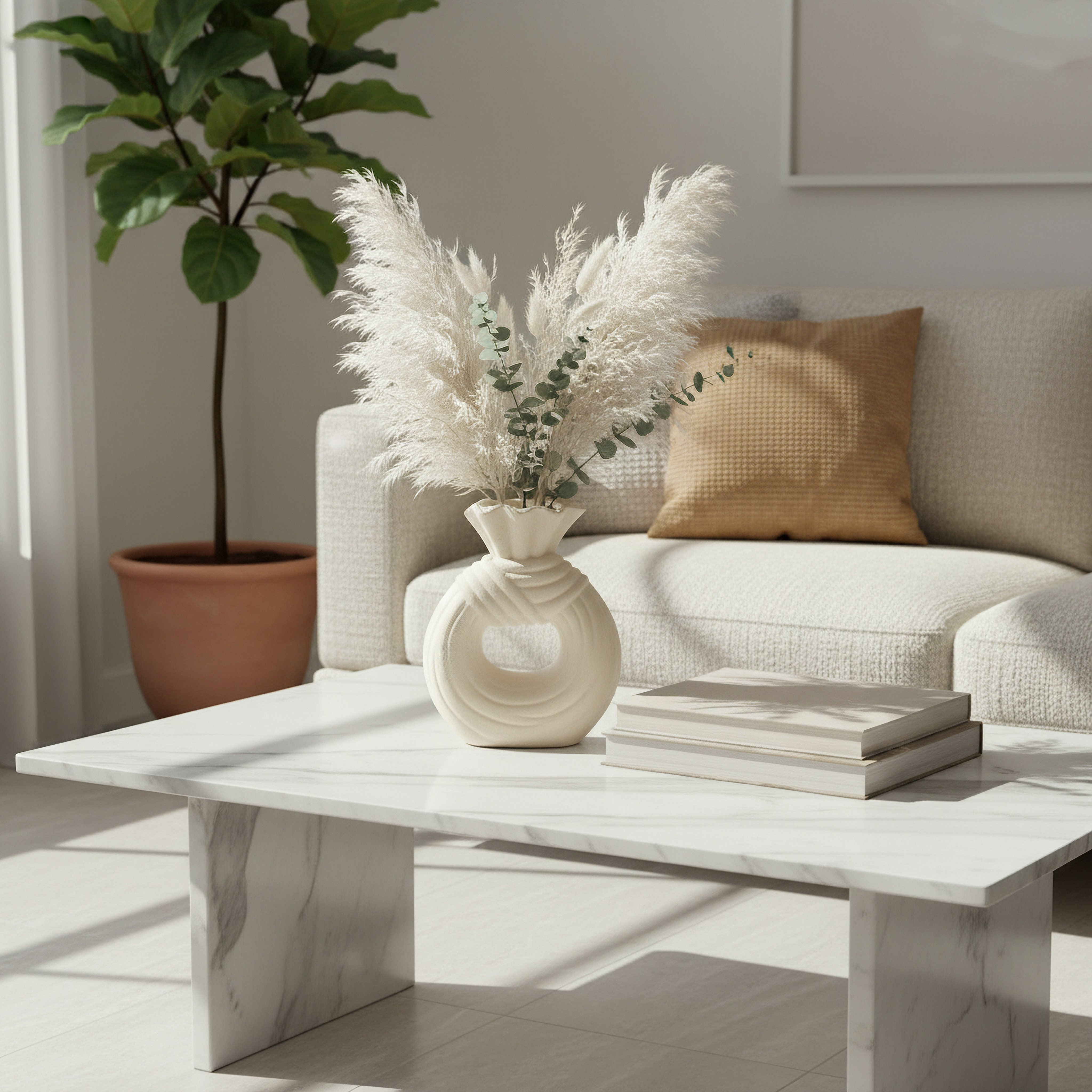 Audrey Eden Decorative Ceramic Vase - 17x7.5x18 cm-hbxbedroom-decorandaccessories-vases-image-4