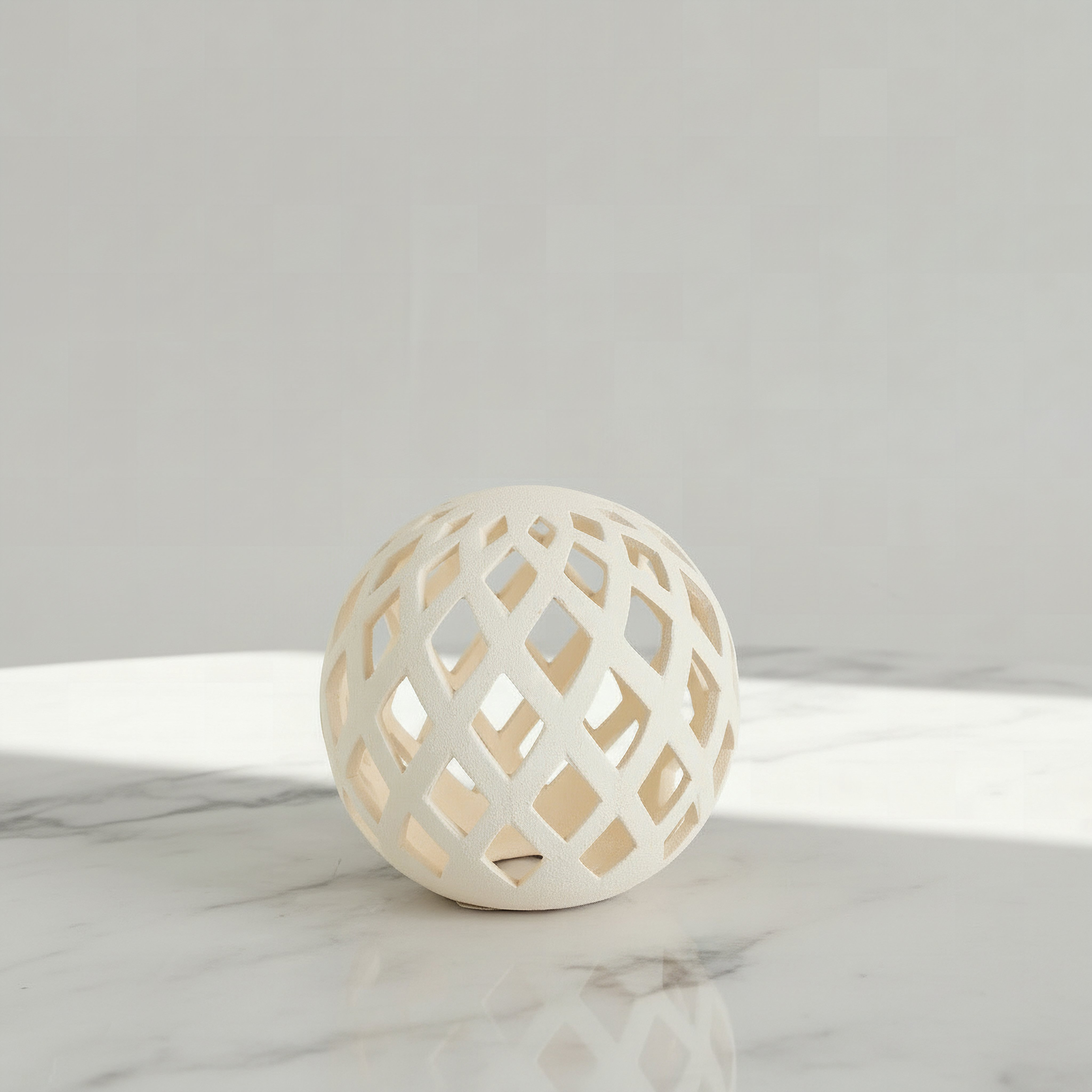 Audrey Eden Decorative Ceramic Lantern - 15x15x14.5 cm-hbxdecorandfurnishings-homeaccessories-lanterns-image-7