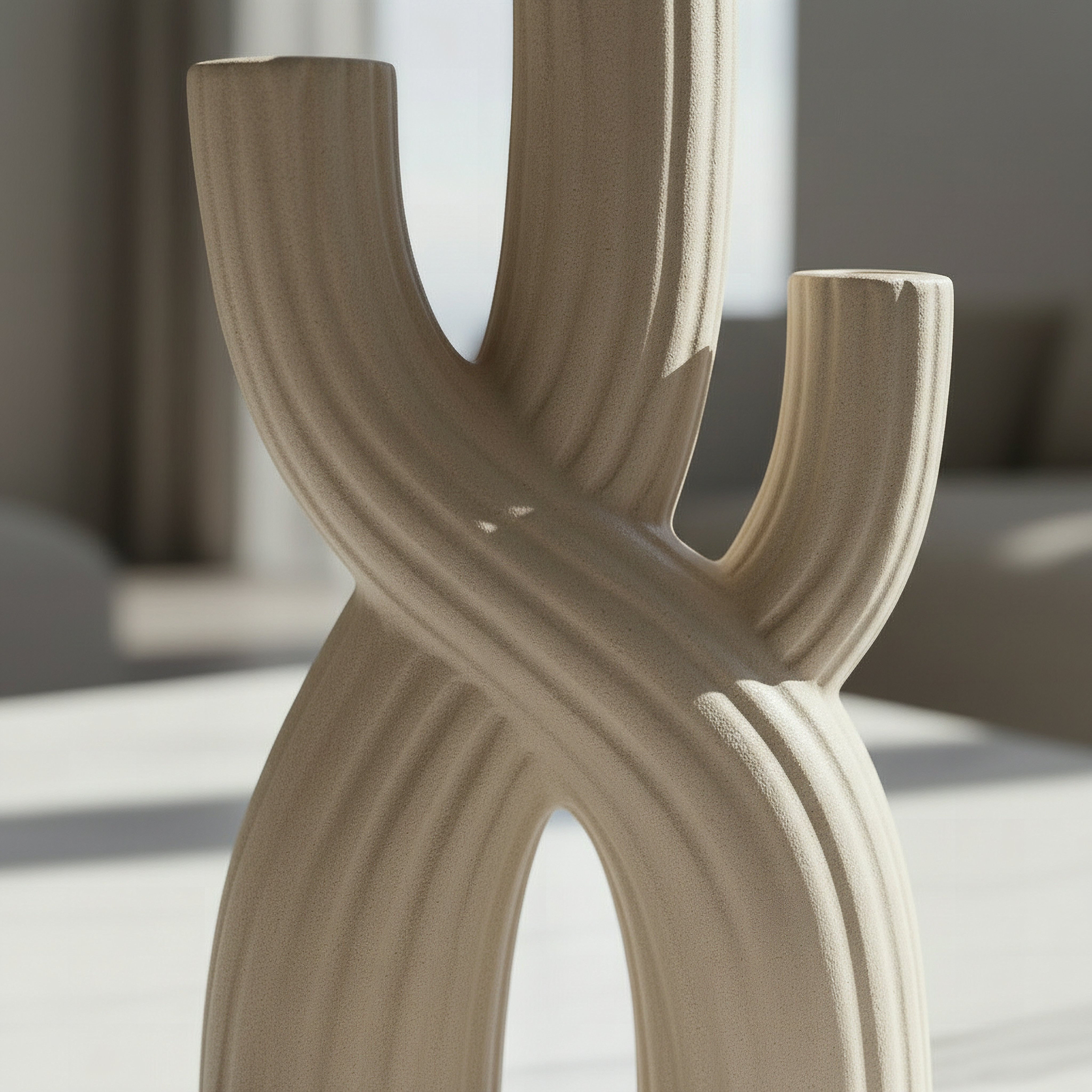 مزهرية ديكور سيراميك من أودري-إيدن - 14x6x25.5 سم-hbxbedroom-decorandaccessories-vases-image-3
