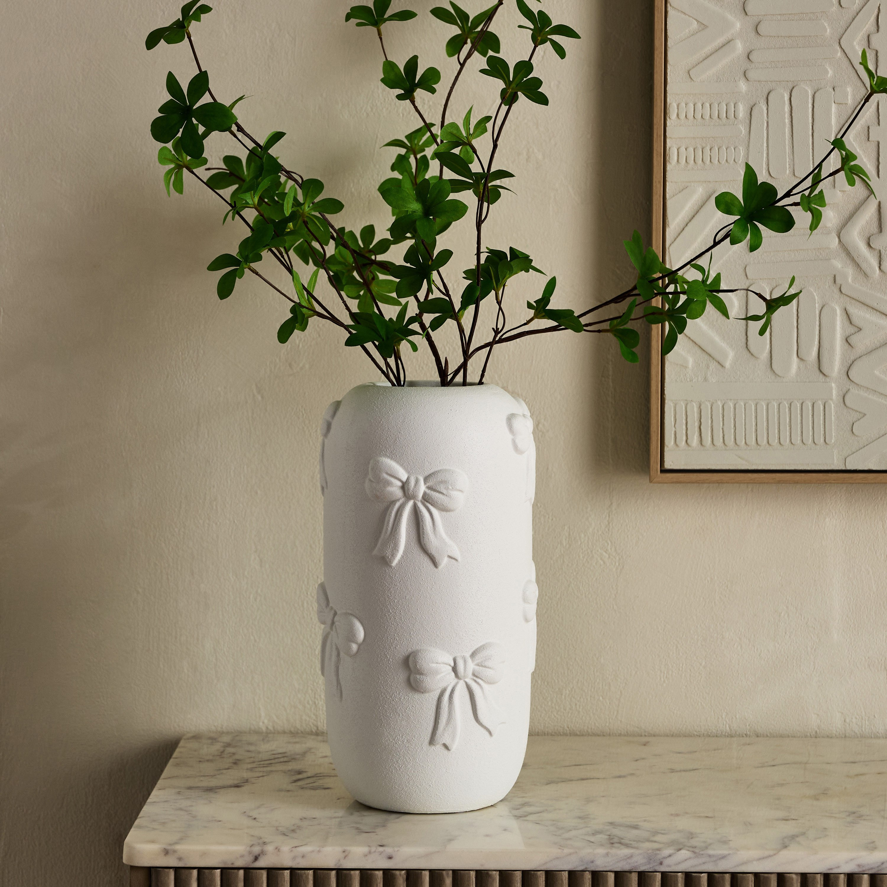Audrey-Eden Decorative Ceramic Bowknot Vase - 15.5x15.5x30 cm-hbxbedroom-decorandaccessories-vases-image-5
