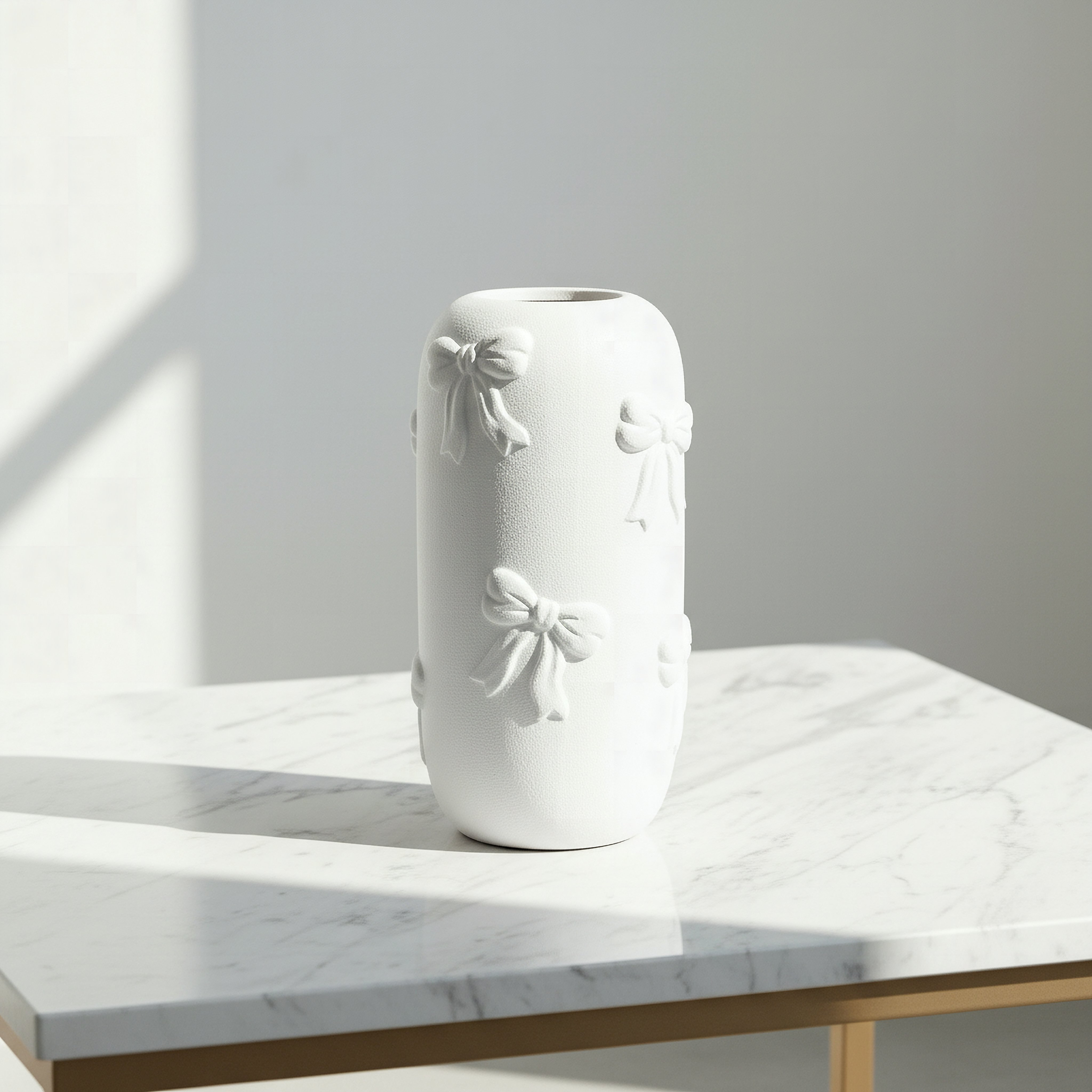 Audrey-Eden Decorative Ceramic Bowknot Vase - 15.5x15.5x30 cm-hbxbedroom-decorandaccessories-vases-image-1