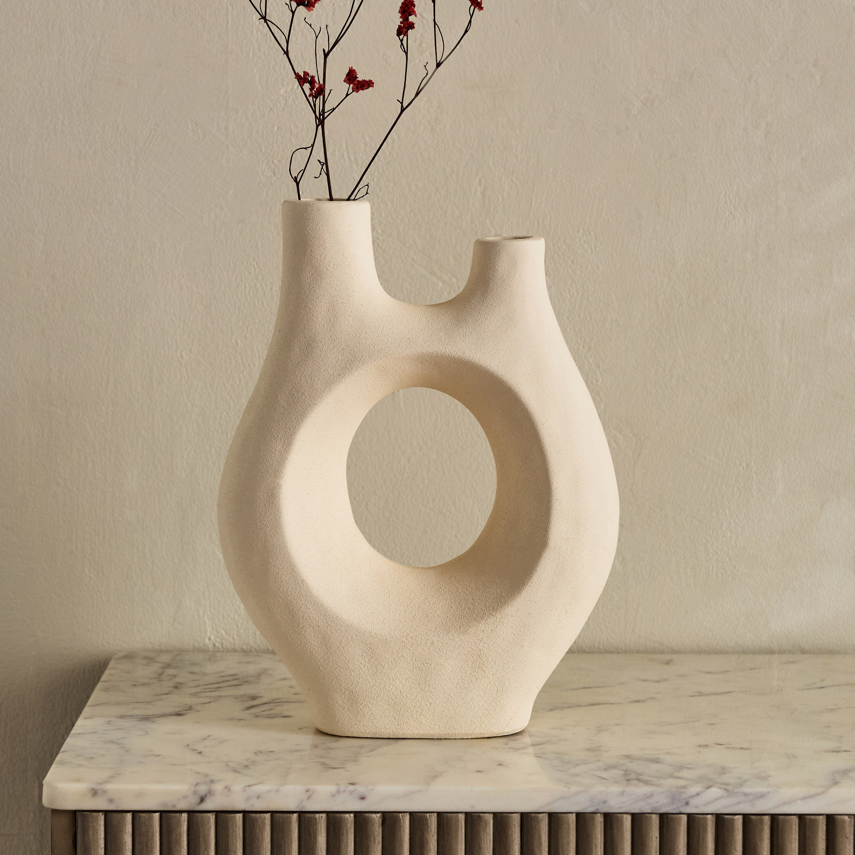 Audrey-Eden Decorative Ceramic Vase - 24.5x9.5x32.5 cm-hbxbedroom-decorandaccessories-vases-image-5