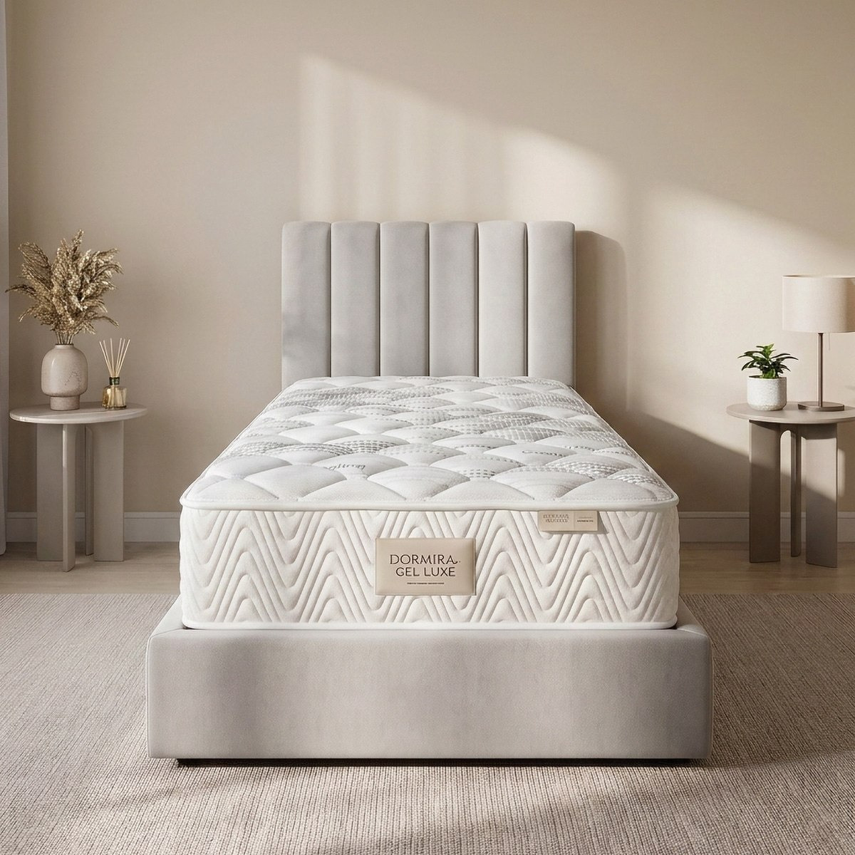 iDormira Gel Luxe Hotel Gel Memory Foam Medium Firm 7-Zone Pocket Spring Single Mattress-90x200x33-hbxfurniture-bedroom-mattresses-single-image-3