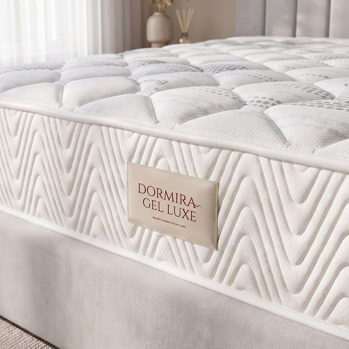 iDormira Gel Luxe Hotel Gel Memory Foam Medium Firm 7-Zone Pocket Spring Single Mattress-90x200x33-hbxfurniture-bedroom-mattresses-single-image-1