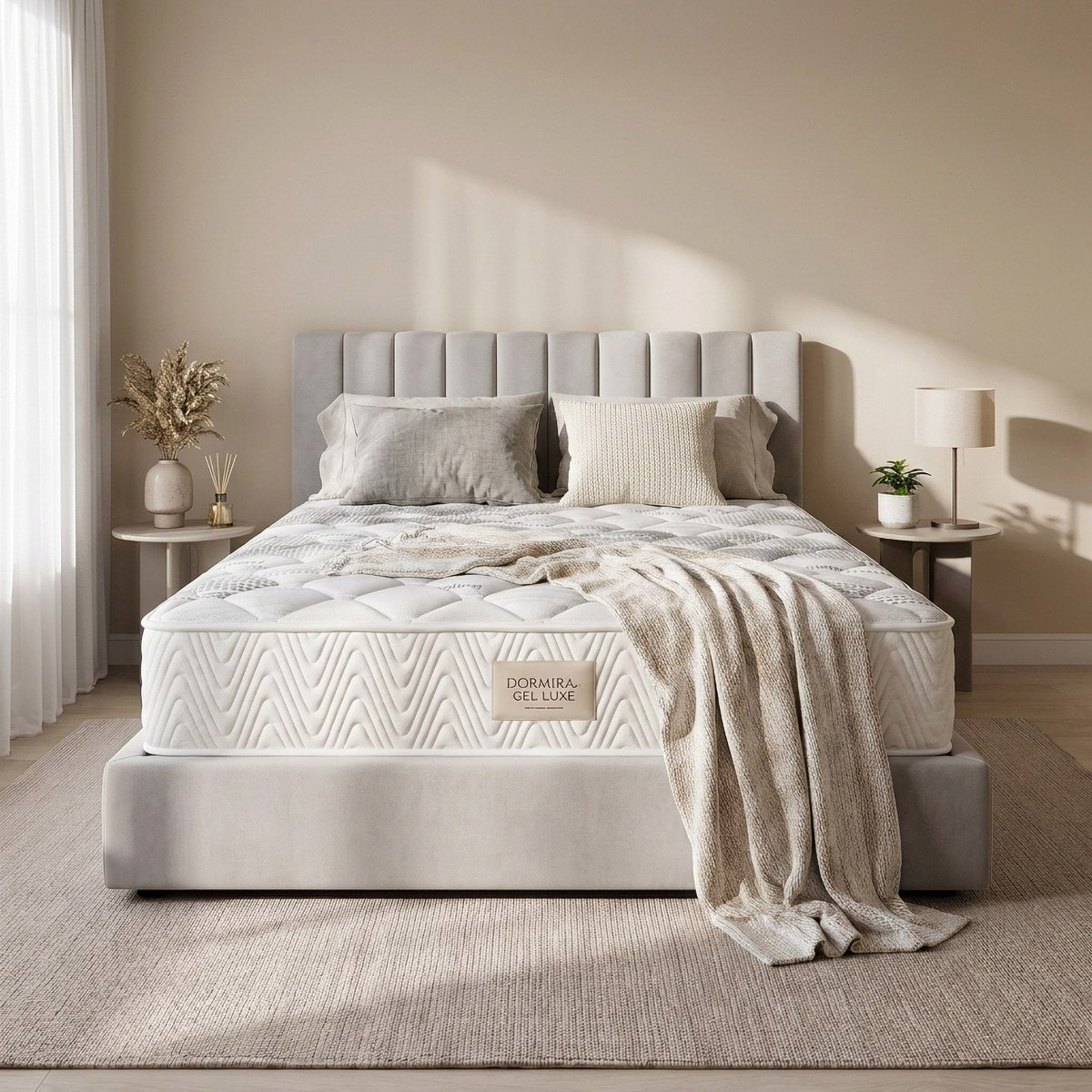iDormira Gel Luxe Hotel Gel Memory Foam Medium Firm 7-Zone Pocket Spring Queen Mattress-140x200x33cm-hbxbedroom-mattresses-queen-image-4