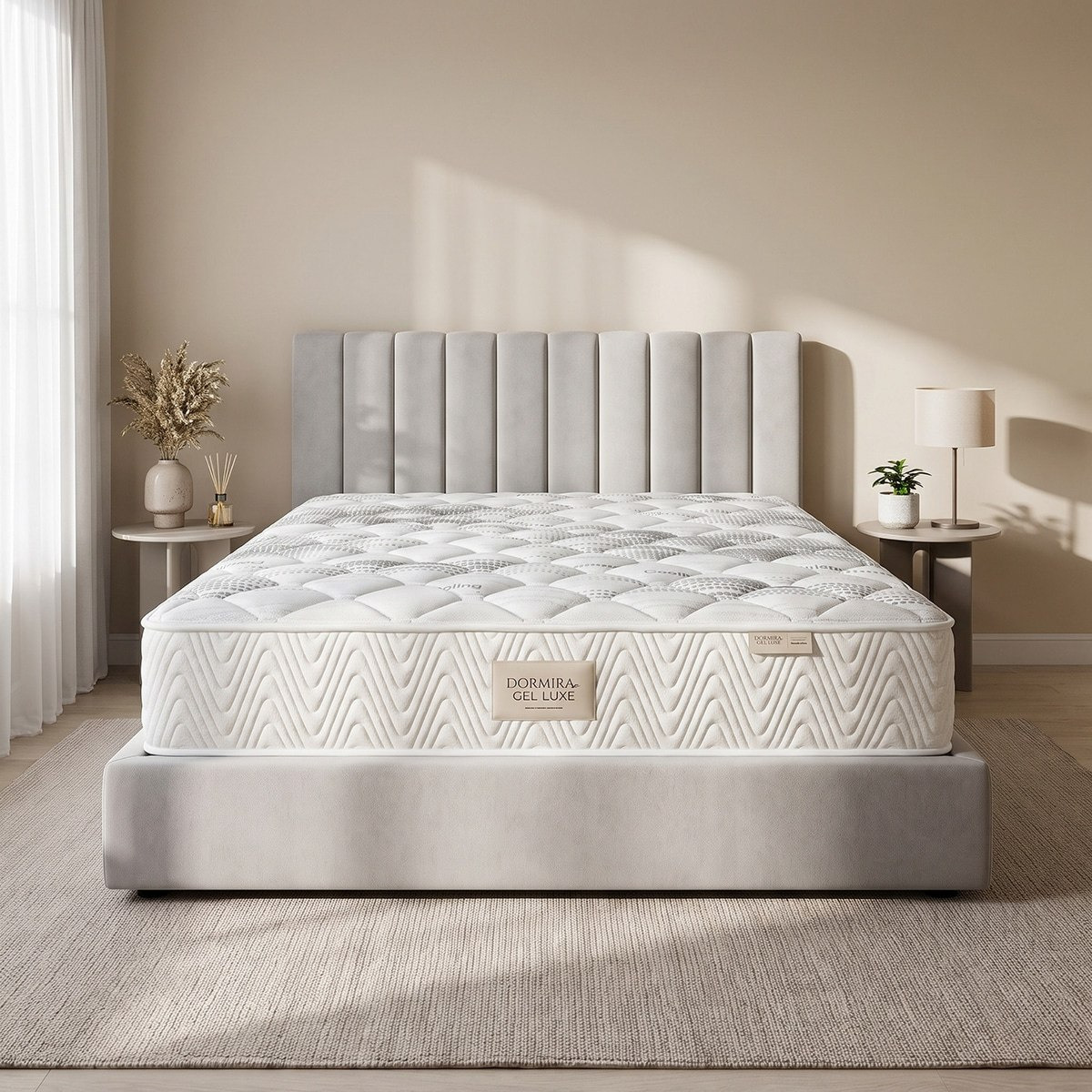 iDormira Gel Luxe Hotel Gel Memory Foam Medium Firm 7-Zone Pocket Spring Queen Mattress-150x200x33cm-hbxbedroom-mattresses-queen-image-1