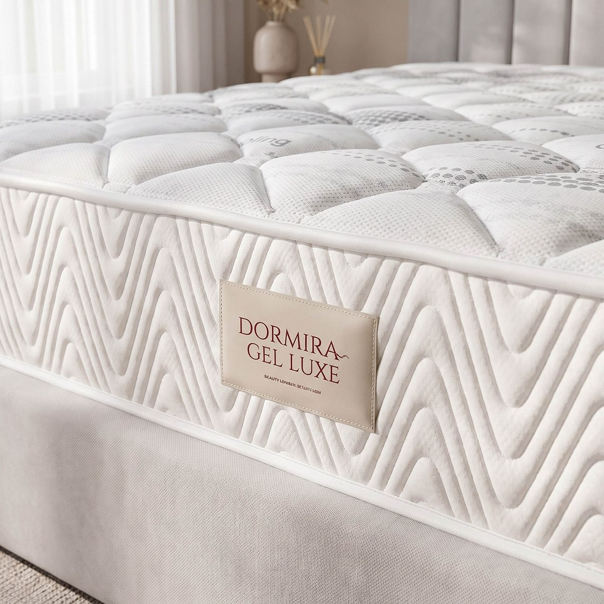 iDormira Gel Luxe Hotel Gel Memory Foam Medium Firm 7-Zone Pocket Spring King Mattress-180x200x33 cm-hbxfurniture-mattresses-king-image-1