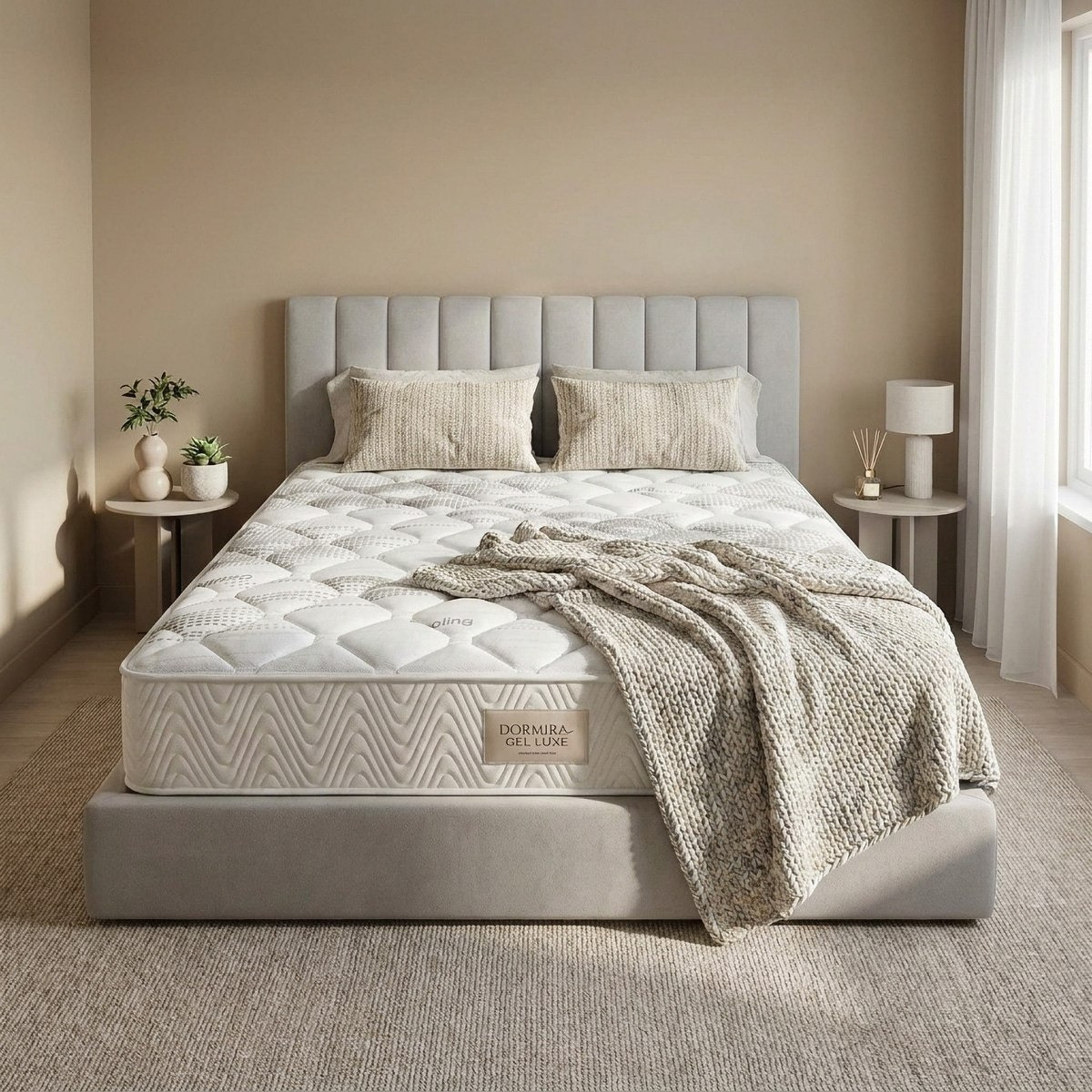iDormira Gel Luxe Hotel Gel Memory Foam Medium Firm 7-Zone Pocket Spring Mattress - 200x200x33 cm-PROMO_HB_SA_SETFOR1299_270826-image-4
