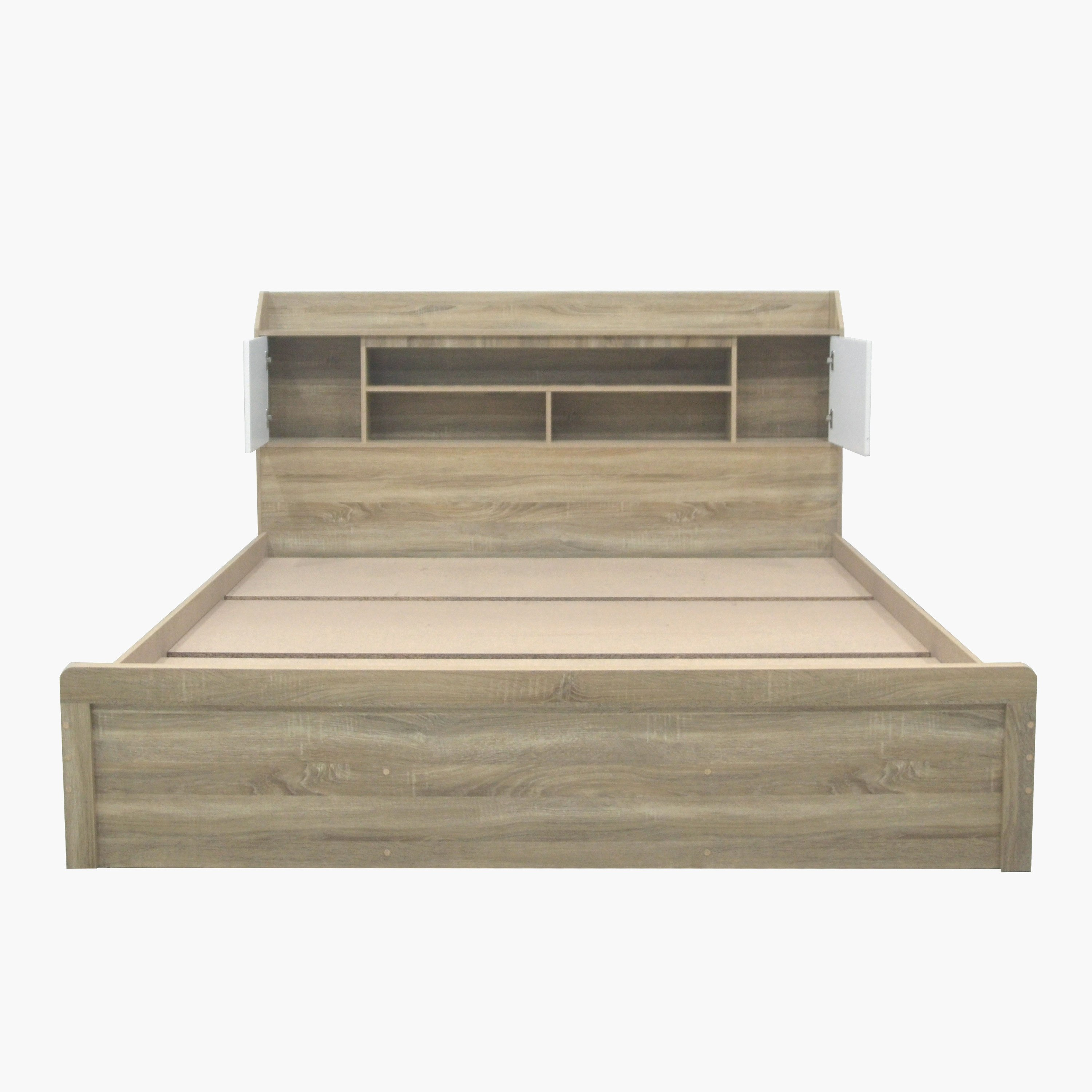 Movo Kulltorp Nexa King Bed with Door and Open Shelf Storage - 180x200 cm-hbxfurniture-bedsandbedsets-beds-king-image-3
