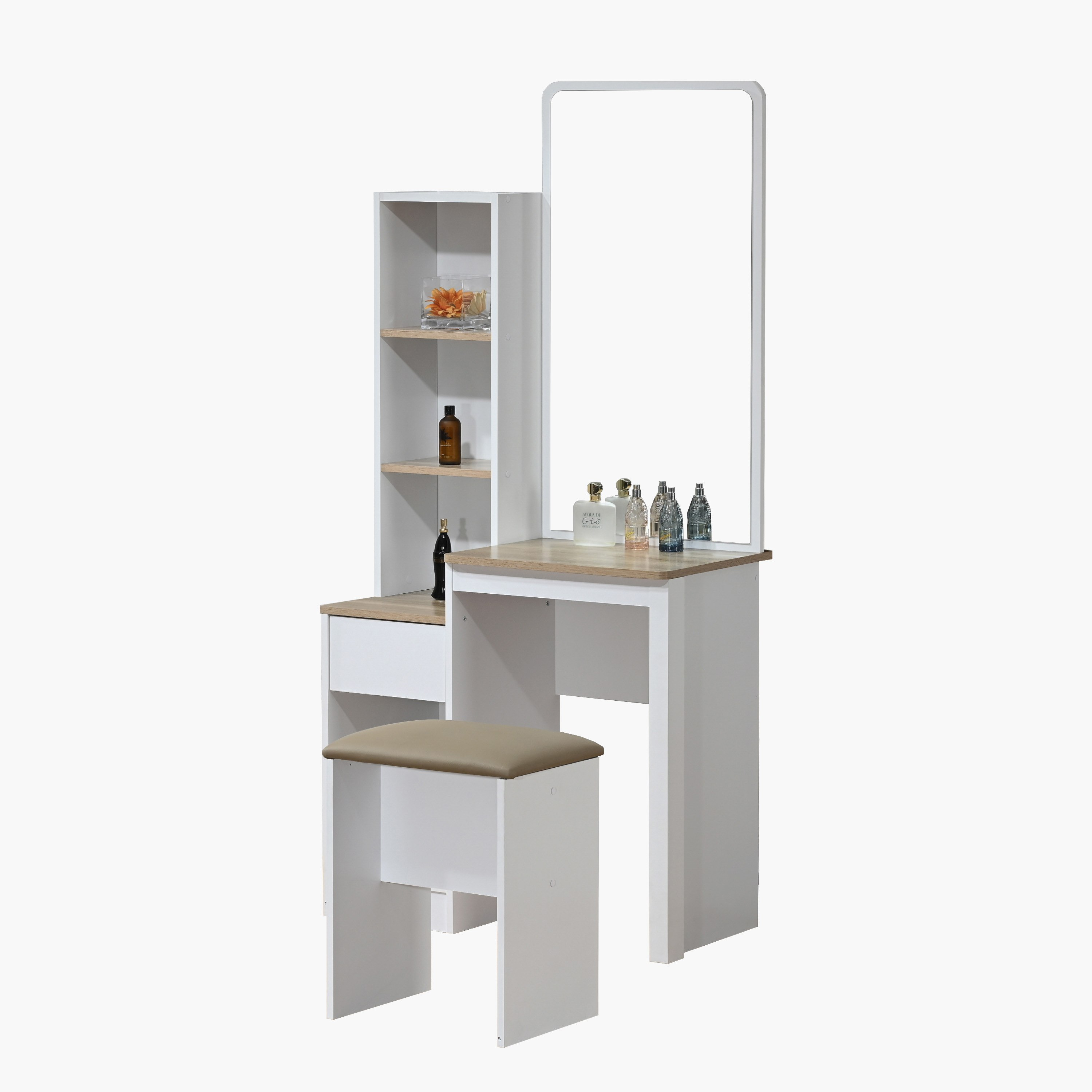 Kulltorp Plus Dresser with Mirror and Stool-hbxfurniture-bedroom-dressersandmirrors-image-2