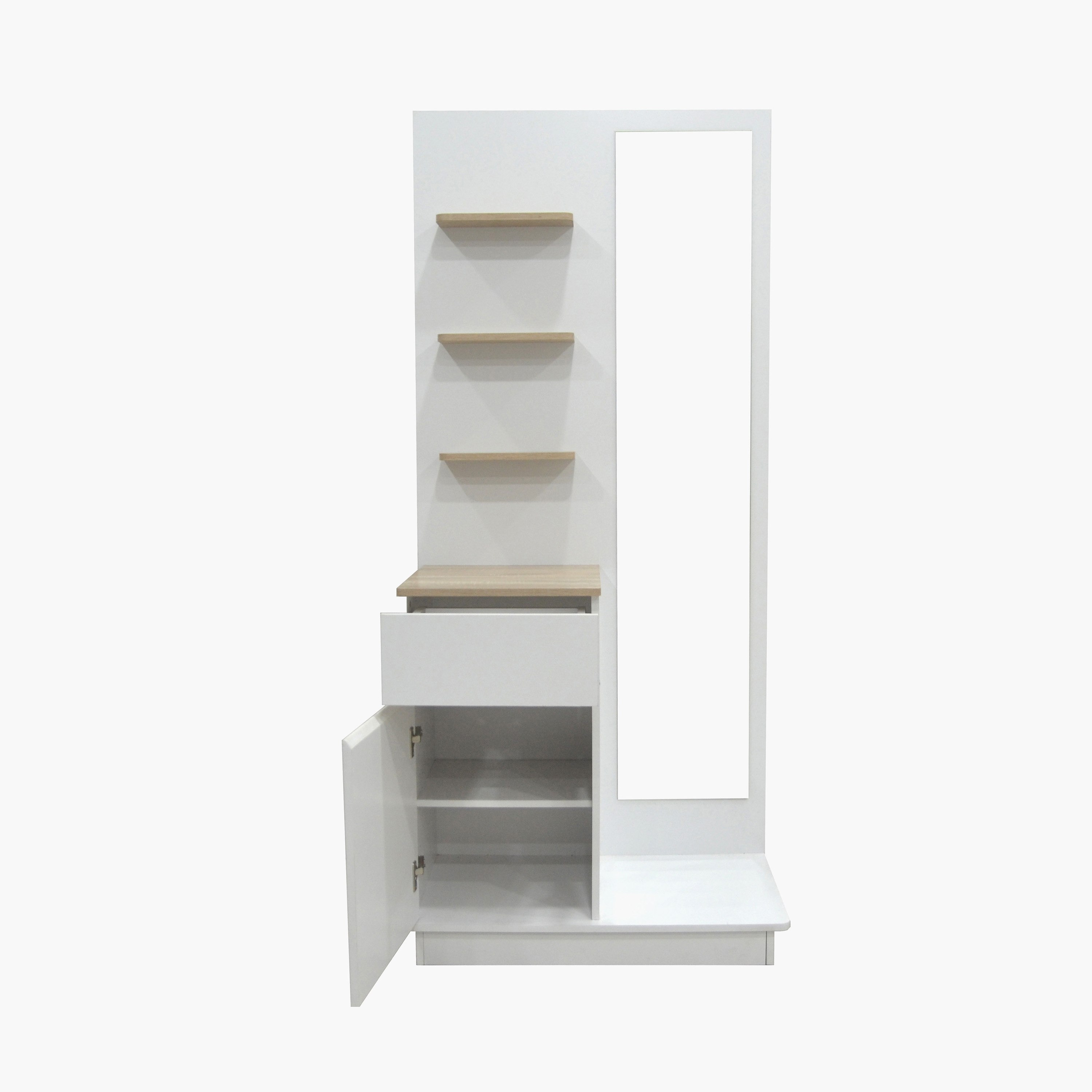 Movo Kulltorp Boomer 1-Door Dressing Table with Mirror and Drawer-hbxfurniture-bedroom-dressersandmirrors-image-3