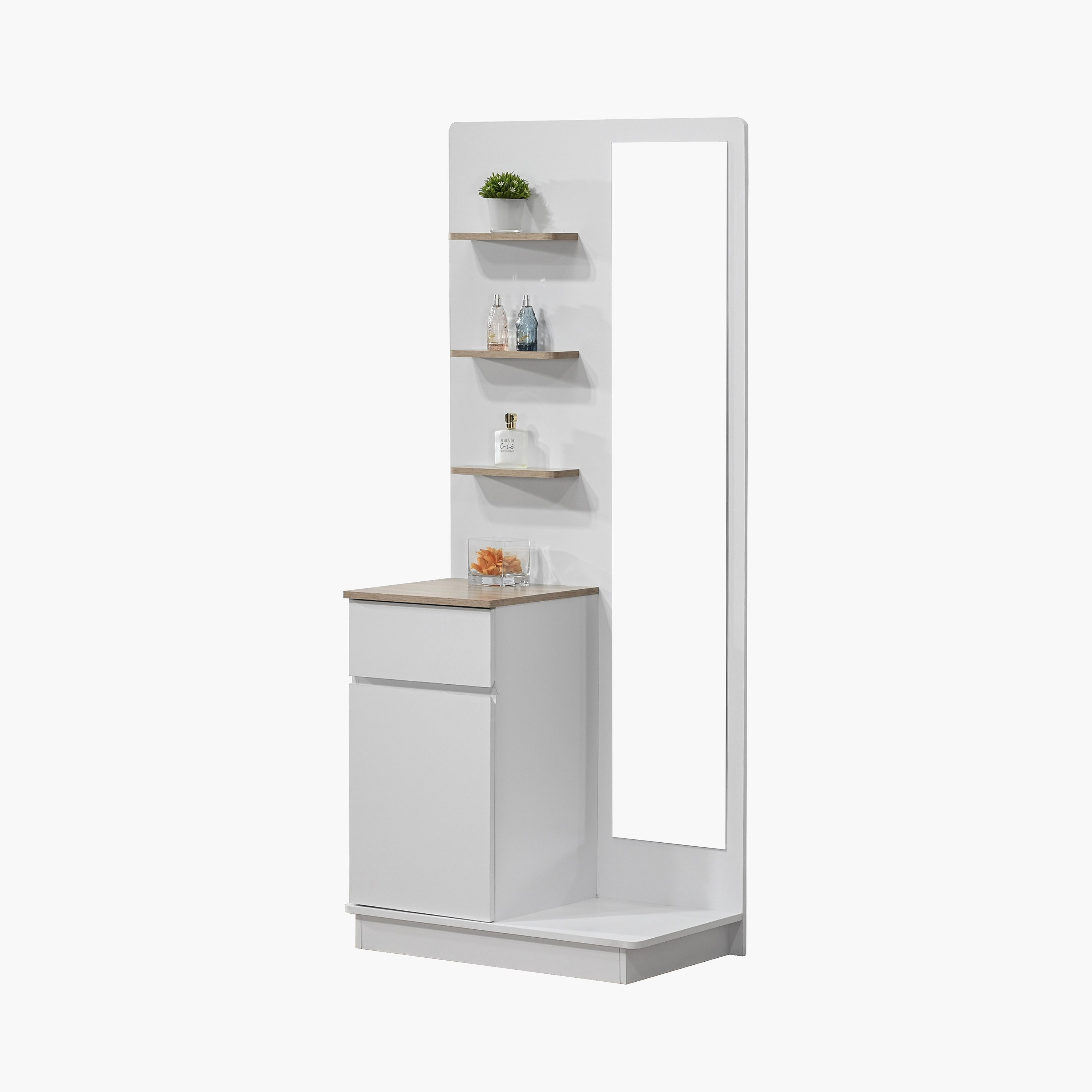 Movo Kulltorp Boomer 1-Door Dressing Table with Mirror and Drawer-hbxfurniture-bedroom-dressersandmirrors-image-4