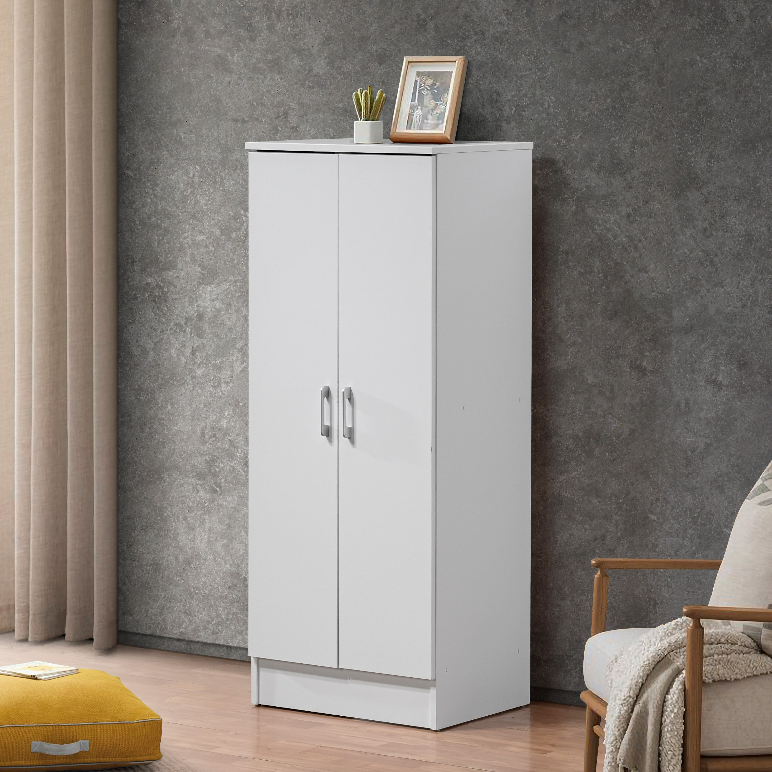 Movo Auston Compact 2-Door Wardrobe-hbxfurniture-wardrobes-image-1