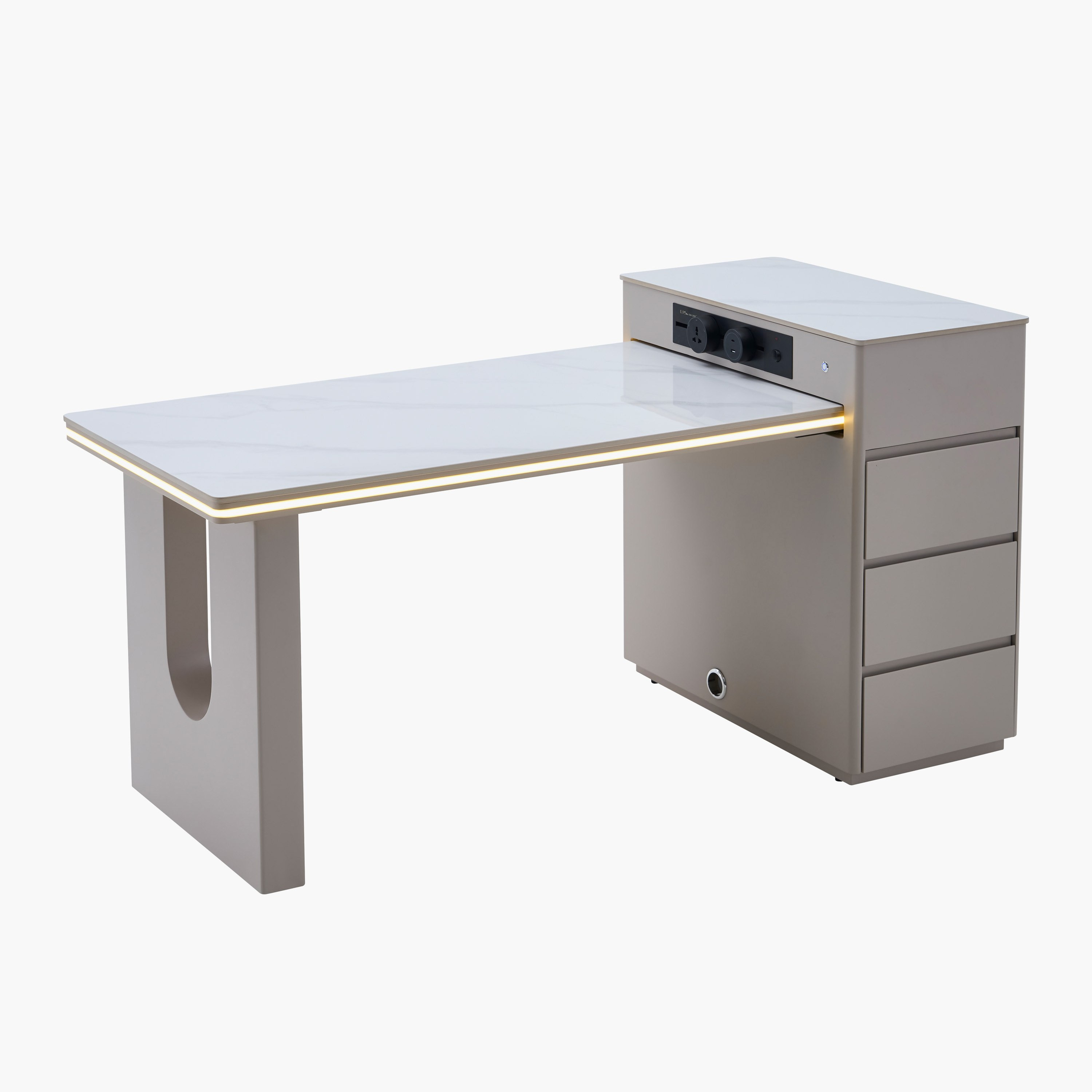 Bristol 4-Seater Sintered Stone Top Kitchen Island Table-hbxfurniture-diningtablesandsets-diningtables-fourseater-image-2
