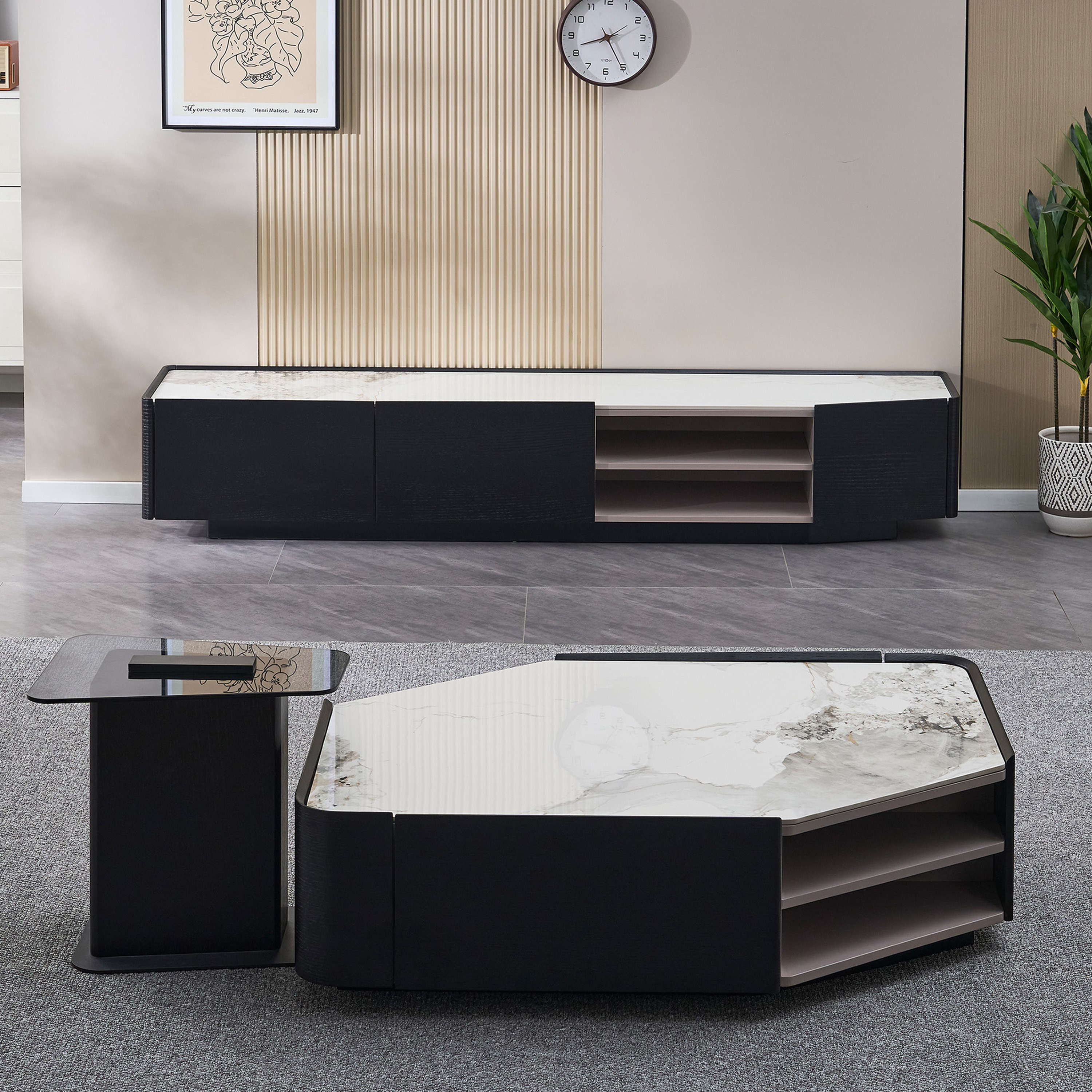 Estrella 2-Piece Sintered Stone Top Coffee Table Set-hbxlivingroom-tablesandstands-coffeetables-image-1