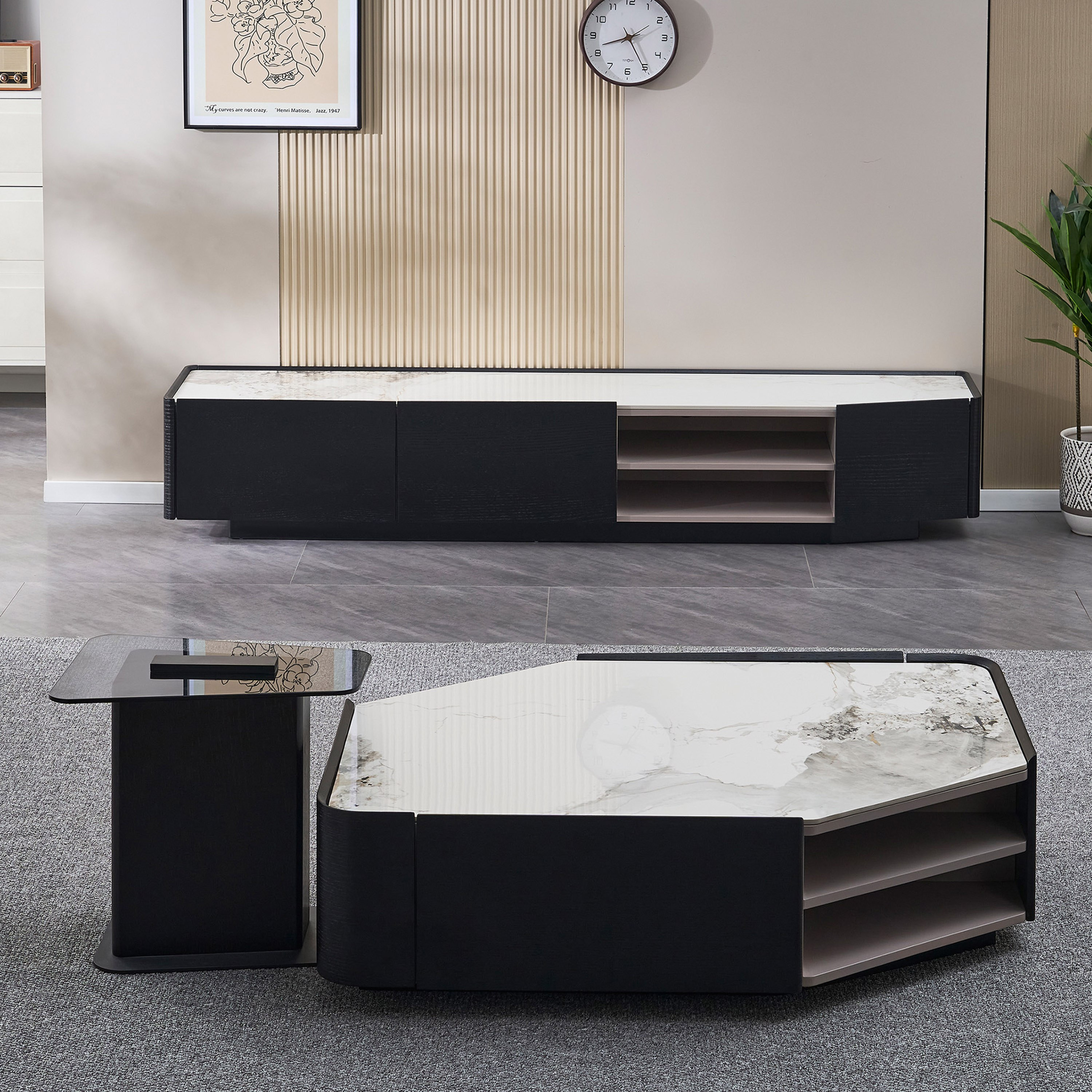 Estrella 2 Meter TV Unit with Sintered Stone Top for TVs up to 80 inches-hbxlivingroom-mediaunitsandstorage-tvunits-image-7