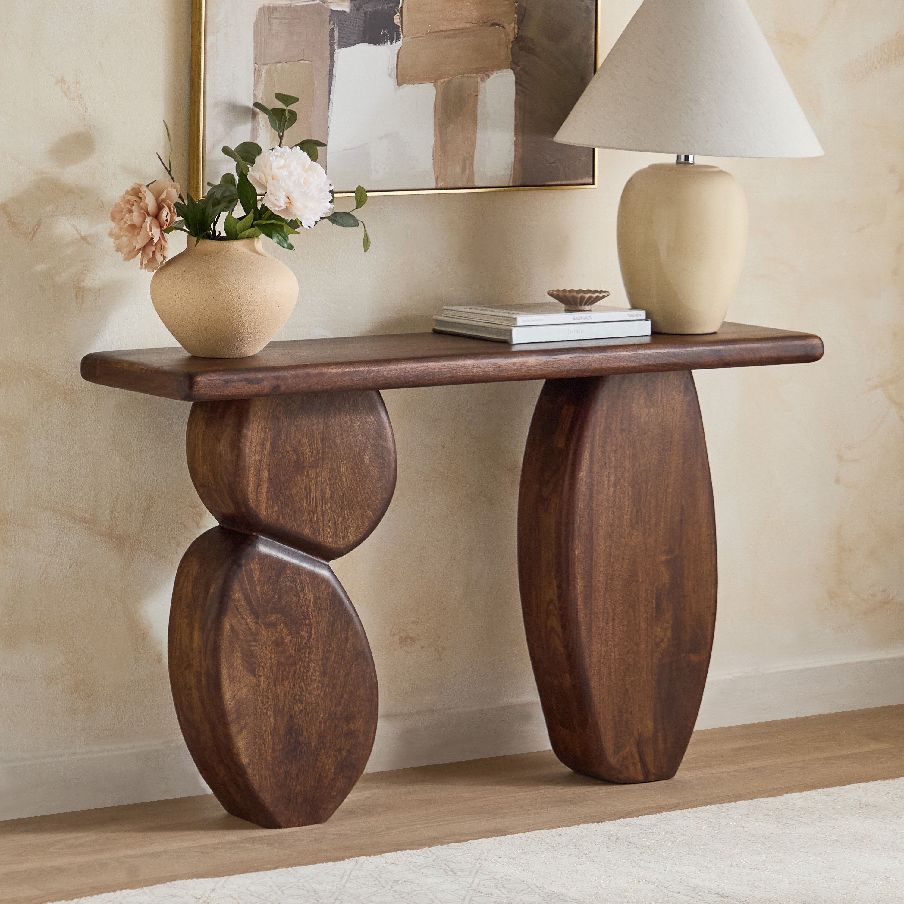 Cavon Lumi Solid Wood Console Table-hbxfurniture-tablesandstands-consoletables-image-1