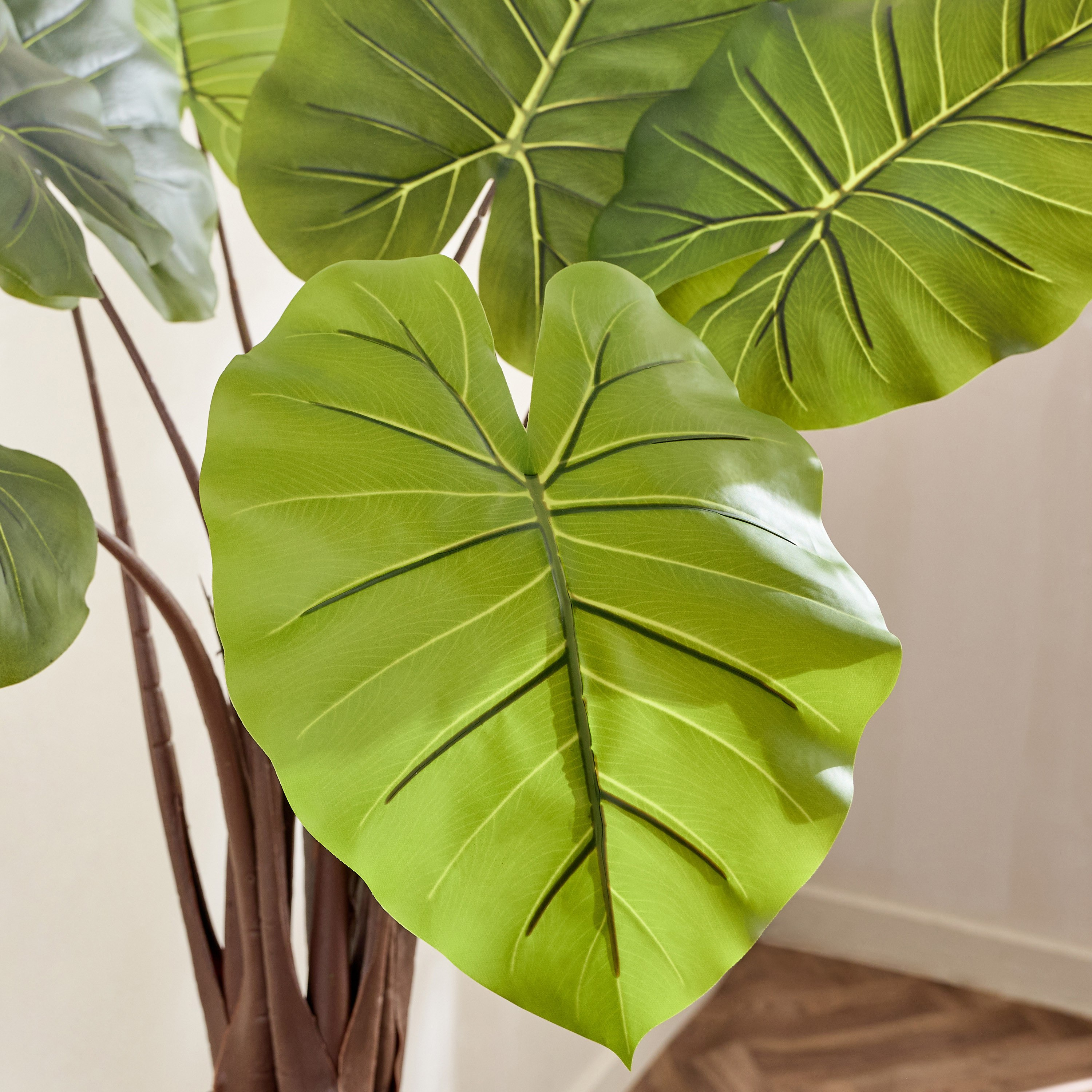 Evergreen Artificial Alocasia Potted Plant - 100 cm-hbxdecorandfurnishings-homeaccessories-artificialflowersandplants-image-2
