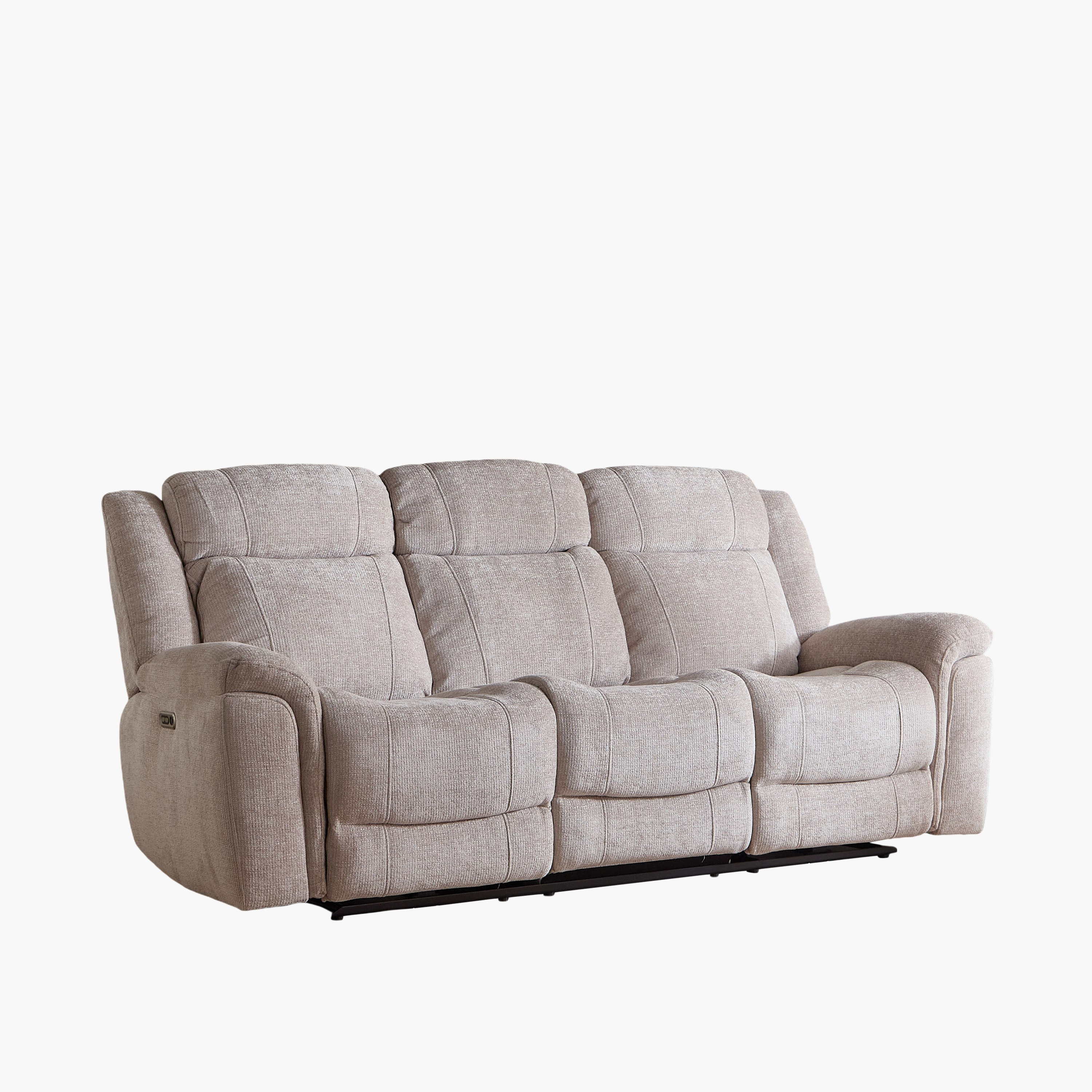 Nova 3-Seater Fabric Electric Recliner with Dropdown and 2 Cup Holders-hbxlivingroom-sofasandarmchairs-sofas-image-15