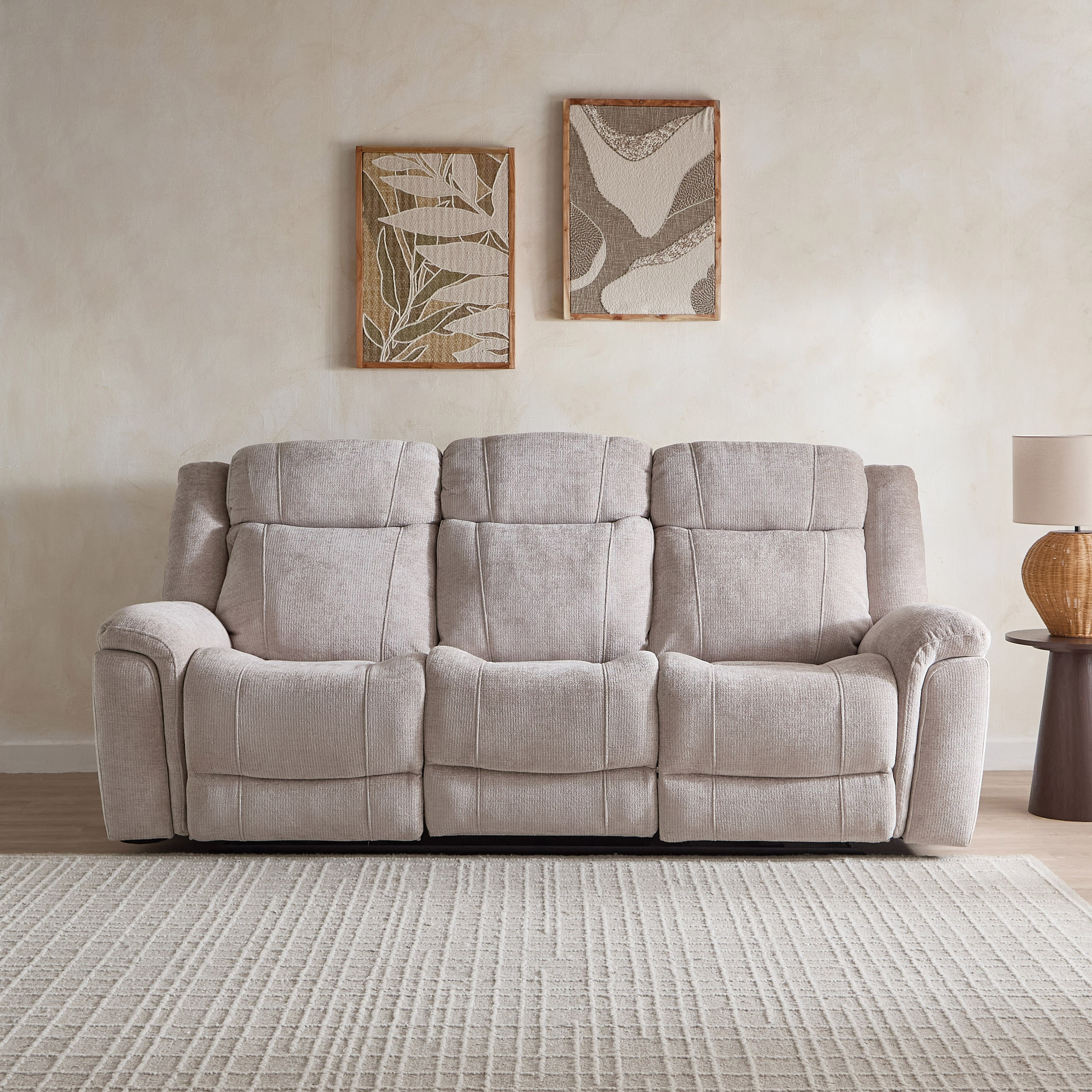 Nova 3-Seater Fabric Electric Recliner with Dropdown and 2 Cup Holders-hbxlivingroom-sofasandarmchairs-sofas-image-5
