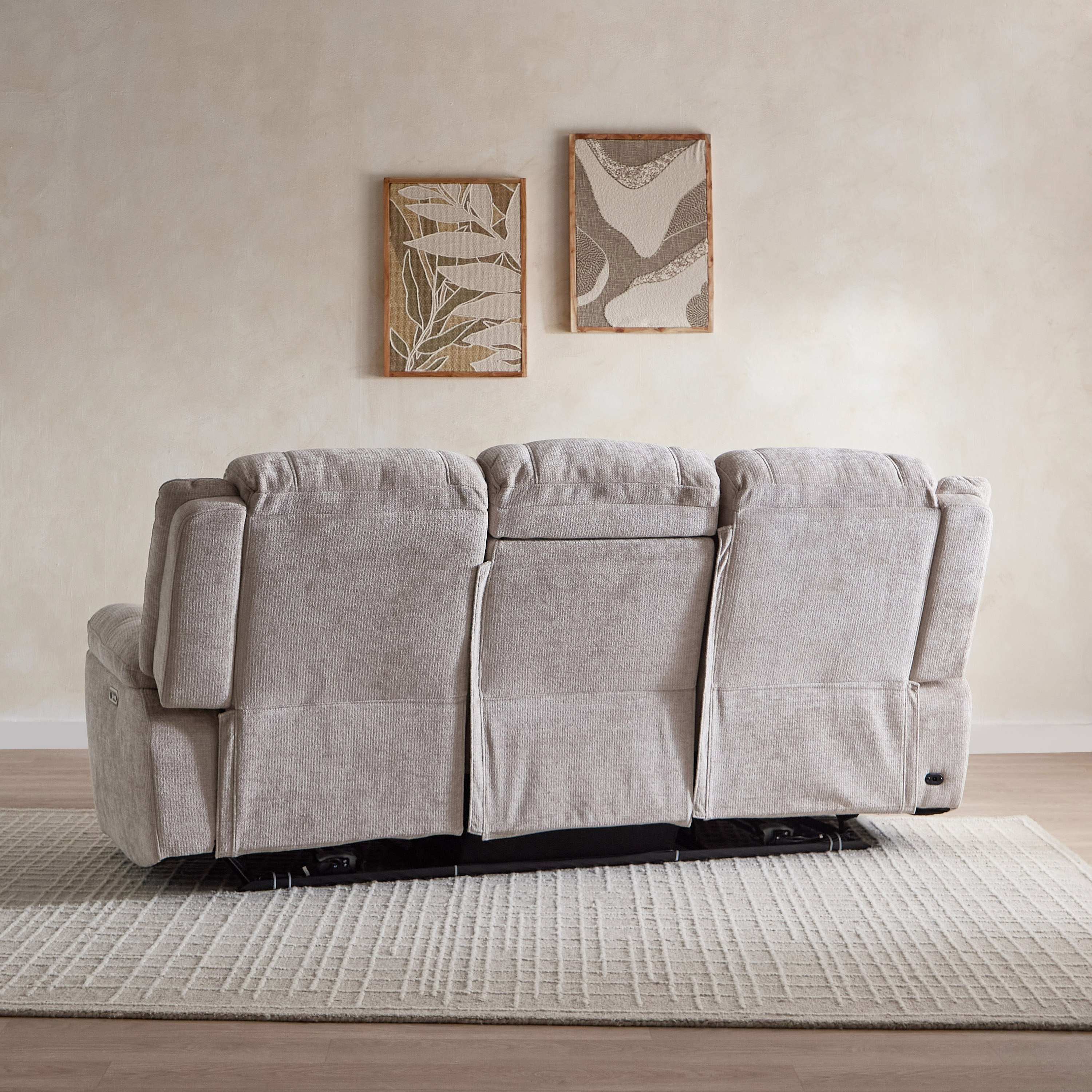 Nova 3-Seater Fabric Electric Recliner with Dropdown and 2 Cup Holders-hbxlivingroom-sofasandarmchairs-sofas-image-6