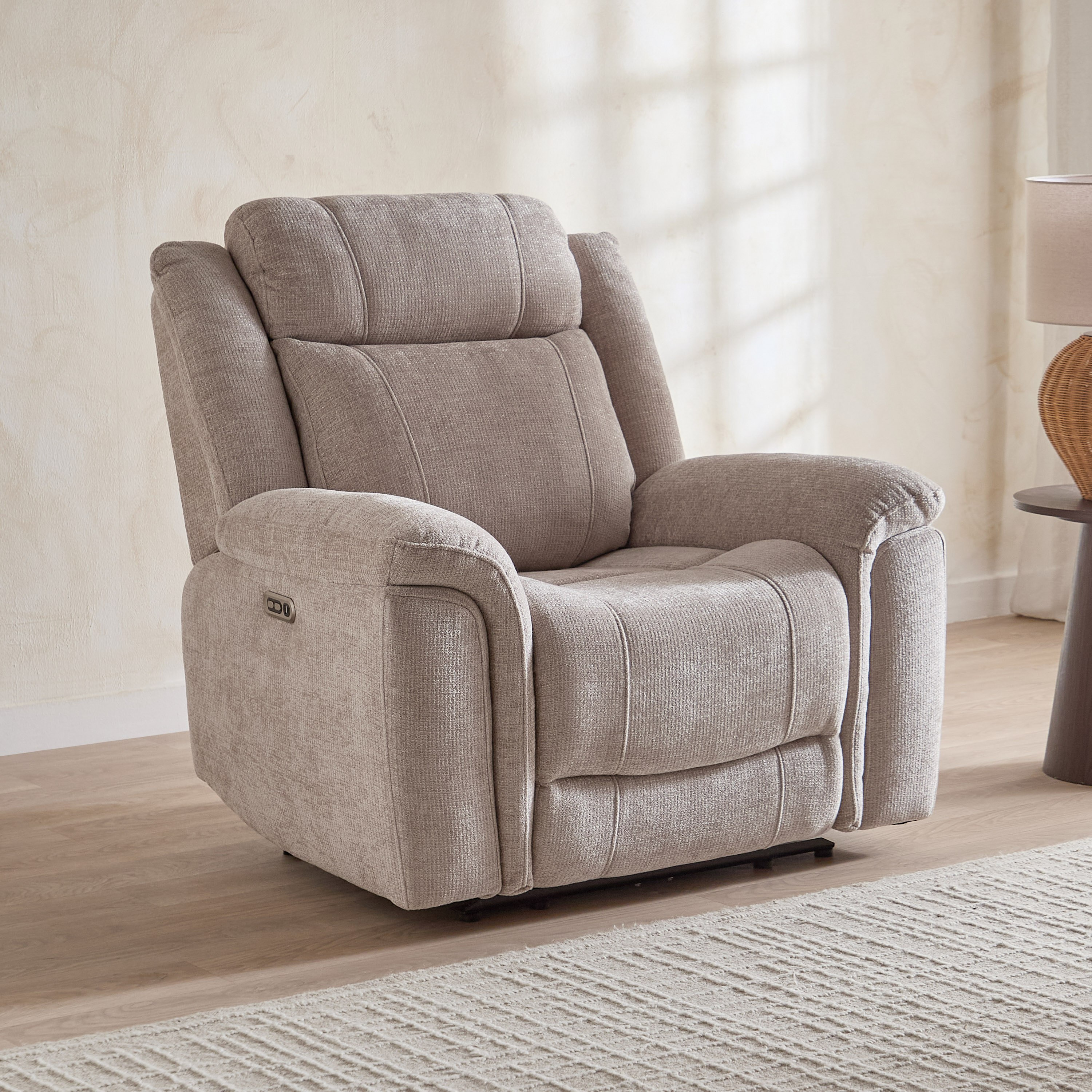 Nova Fabric Electric Power Recliner Armchair-hbxfurniture-livingroom-sofasandsofasets-image-1