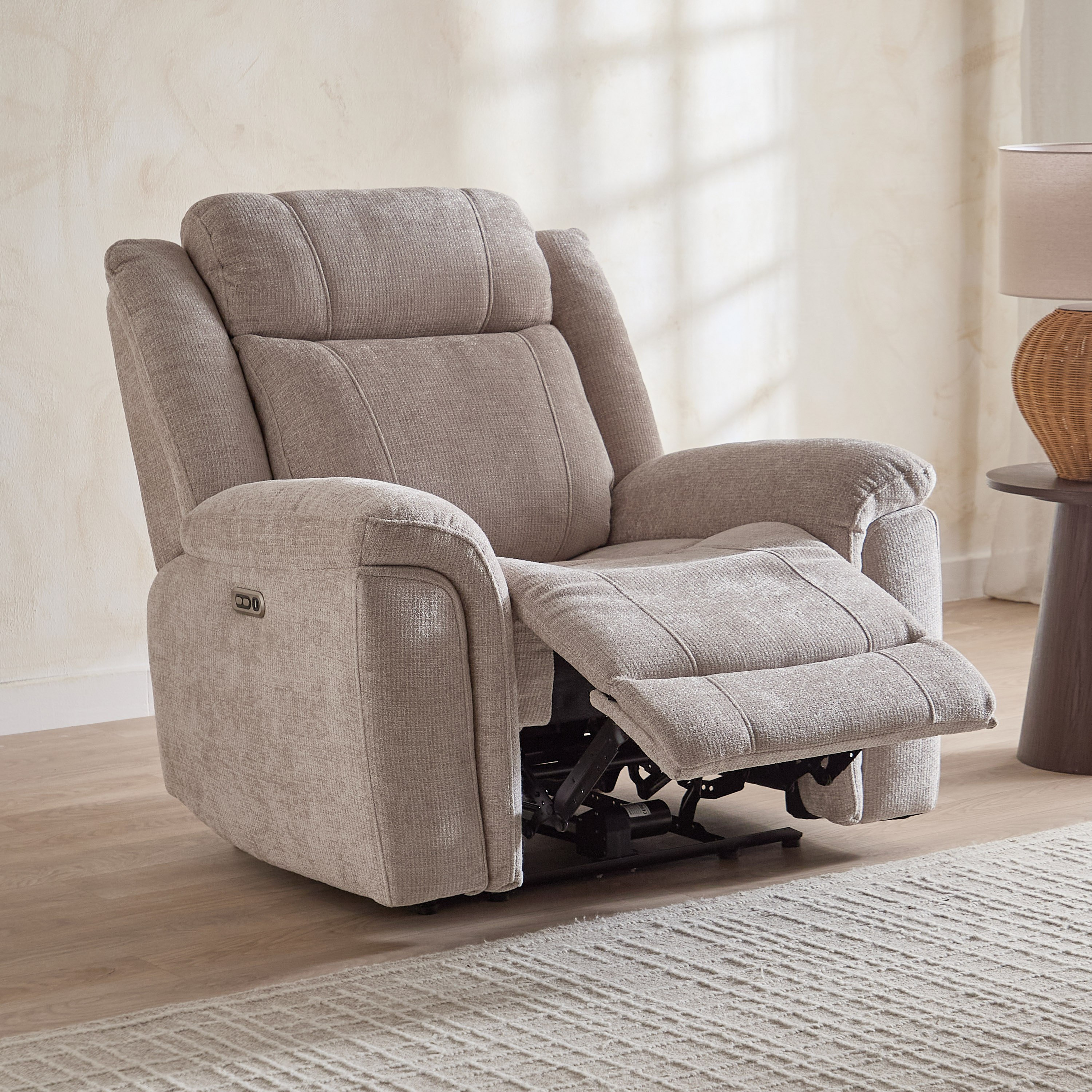 Nova Fabric Electric Power Recliner Armchair-hbxfurniture-livingroom-sofasandsofasets-image-2