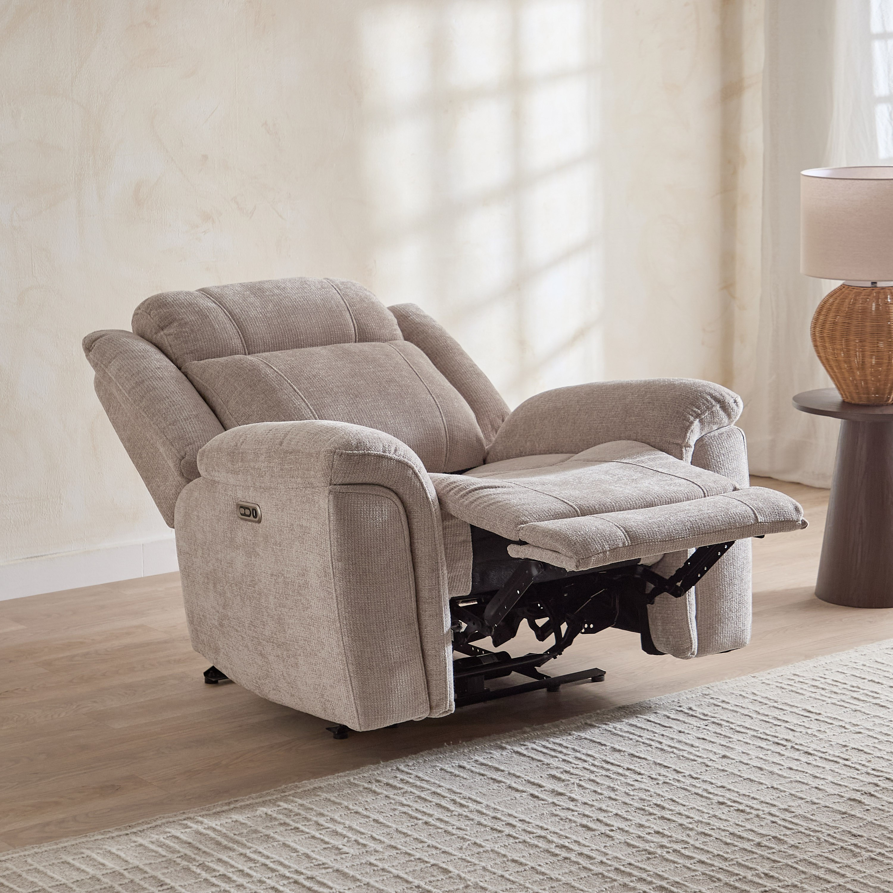 Nova Fabric Electric Power Recliner Armchair-hbxfurniture-livingroom-sofasandsofasets-image-3