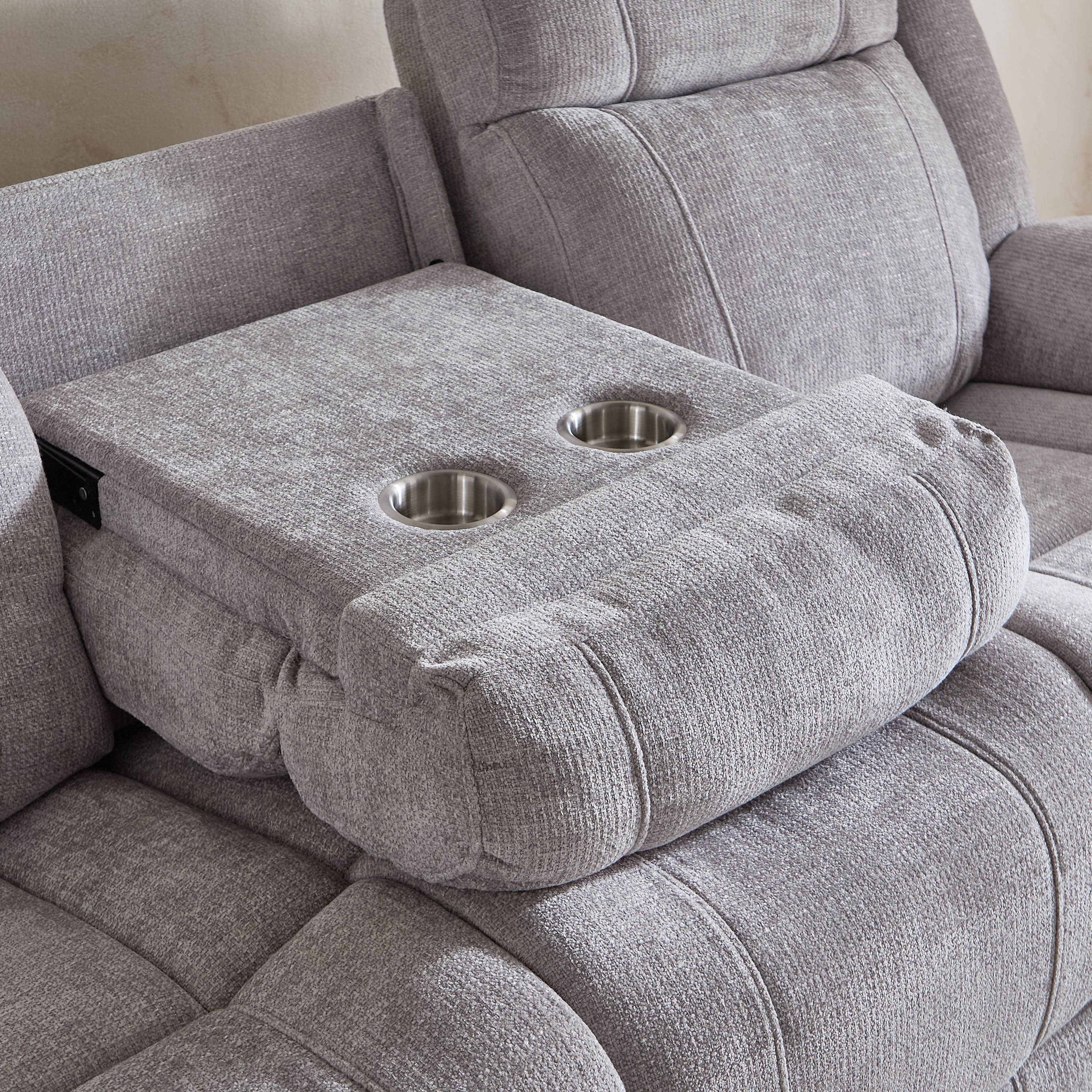 Nova 3-Seater Fabric Electric Recliner with Dropdown and 2 Cup Holders-hbxlivingroom-sofasandarmchairs-sofas-image-9