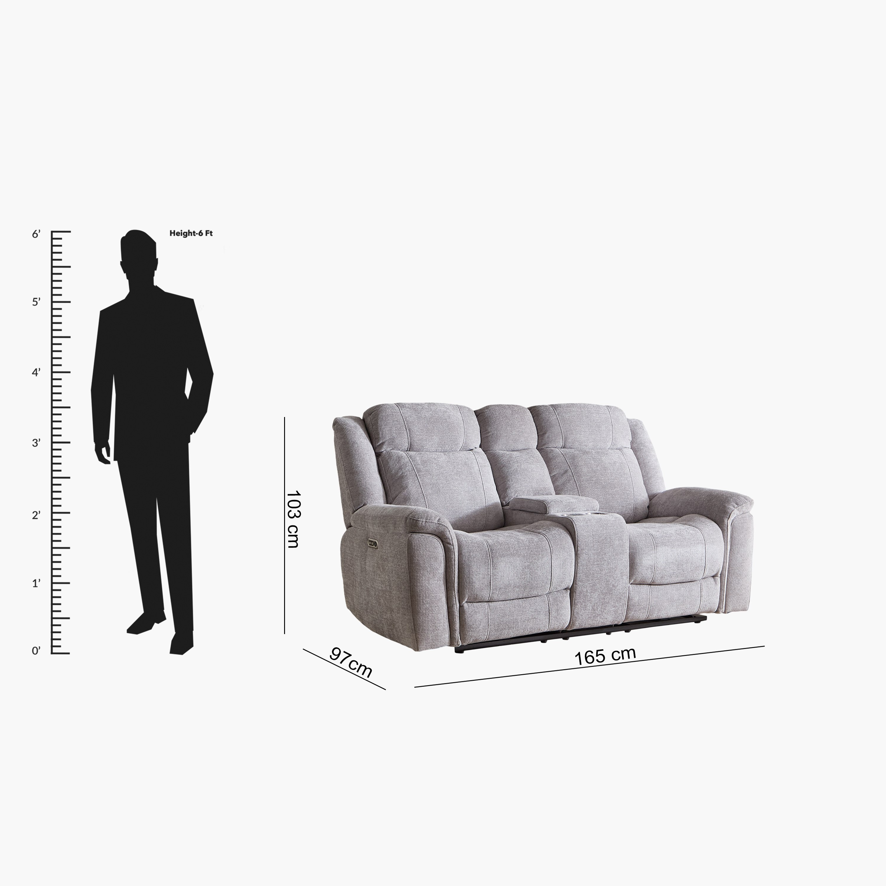 Nova 2-Seater Storage Console Power Fabric Recliner with 2 Cup Holders and USB C-Type Charging-hbxlivingroom-sofasandarmchairs-sofas-image-15