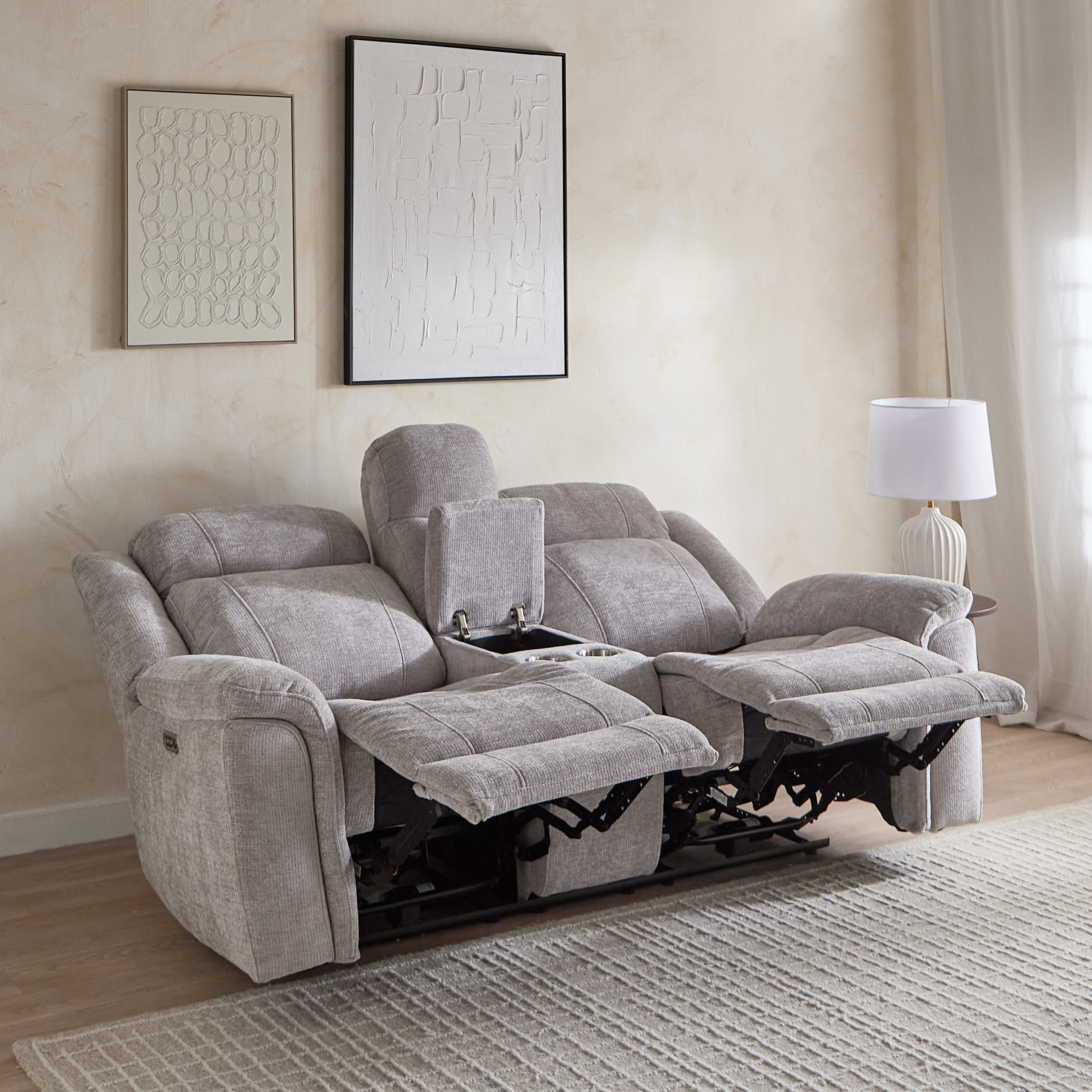 Nova 2-Seater Storage Console Power Fabric Recliner with 2 Cup Holders and USB C-Type Charging-hbxlivingroom-sofasandarmchairs-sofas-image-3