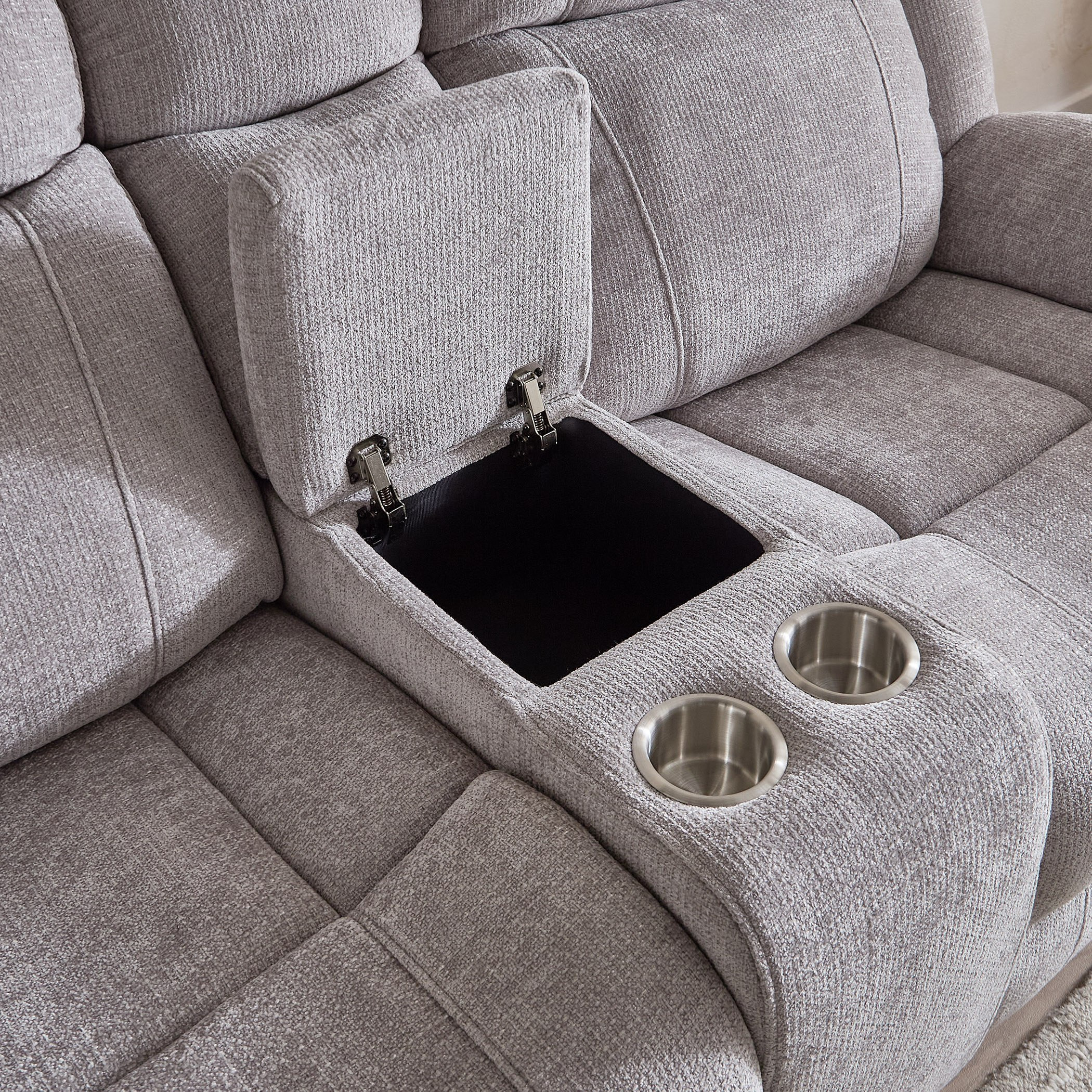 Nova 2-Seater Storage Console Power Fabric Recliner with 2 Cup Holders and USB C-Type Charging-hbxlivingroom-sofasandarmchairs-sofas-image-8