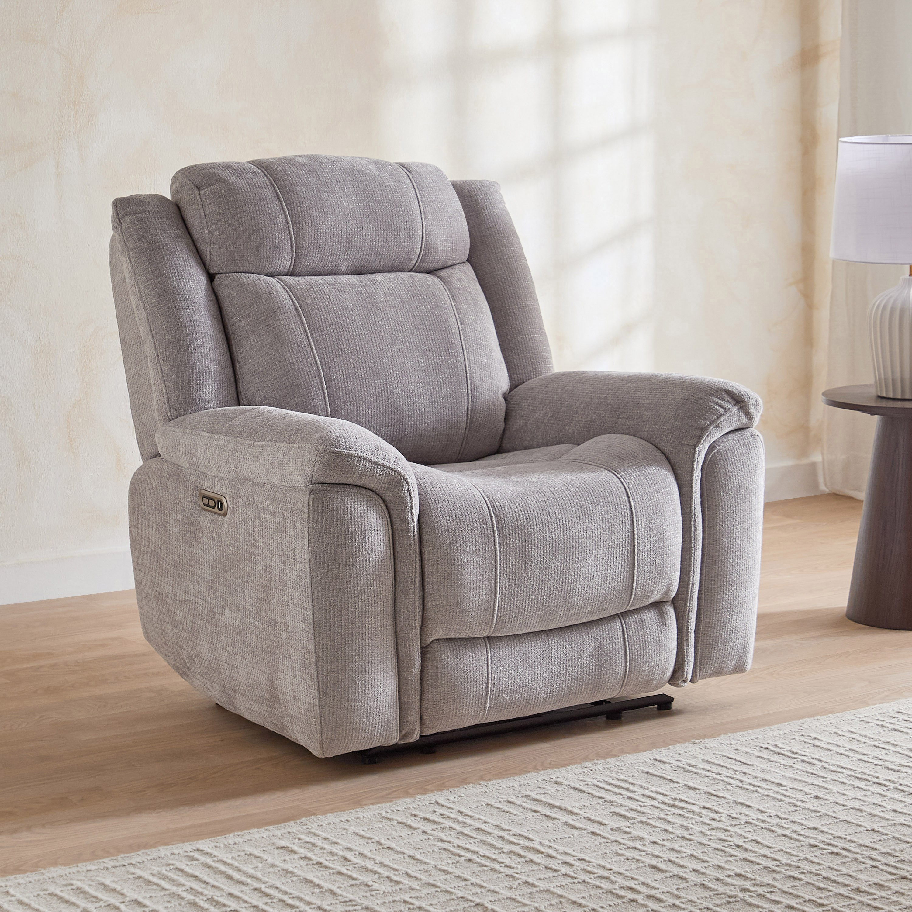 Nova Fabric Electric Power Recliner Armchair-hbxfurniture-livingroom-sofasandsofasets-image-1