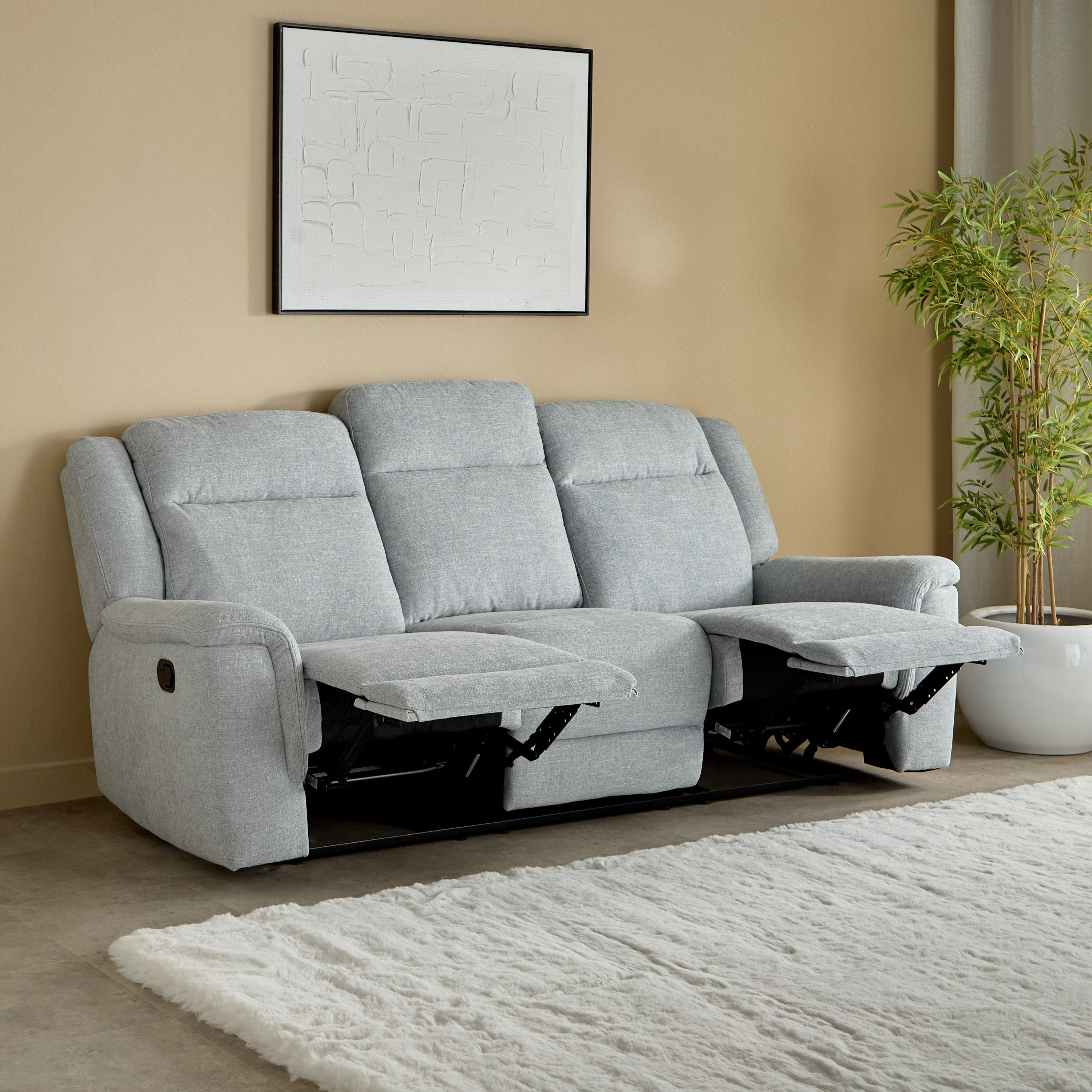 Brunswick 3-Seater Fabric Recliner with Dropdown and 2 Cup Holders-hbxlivingroom-sofasandarmchairs-sofas-image-2