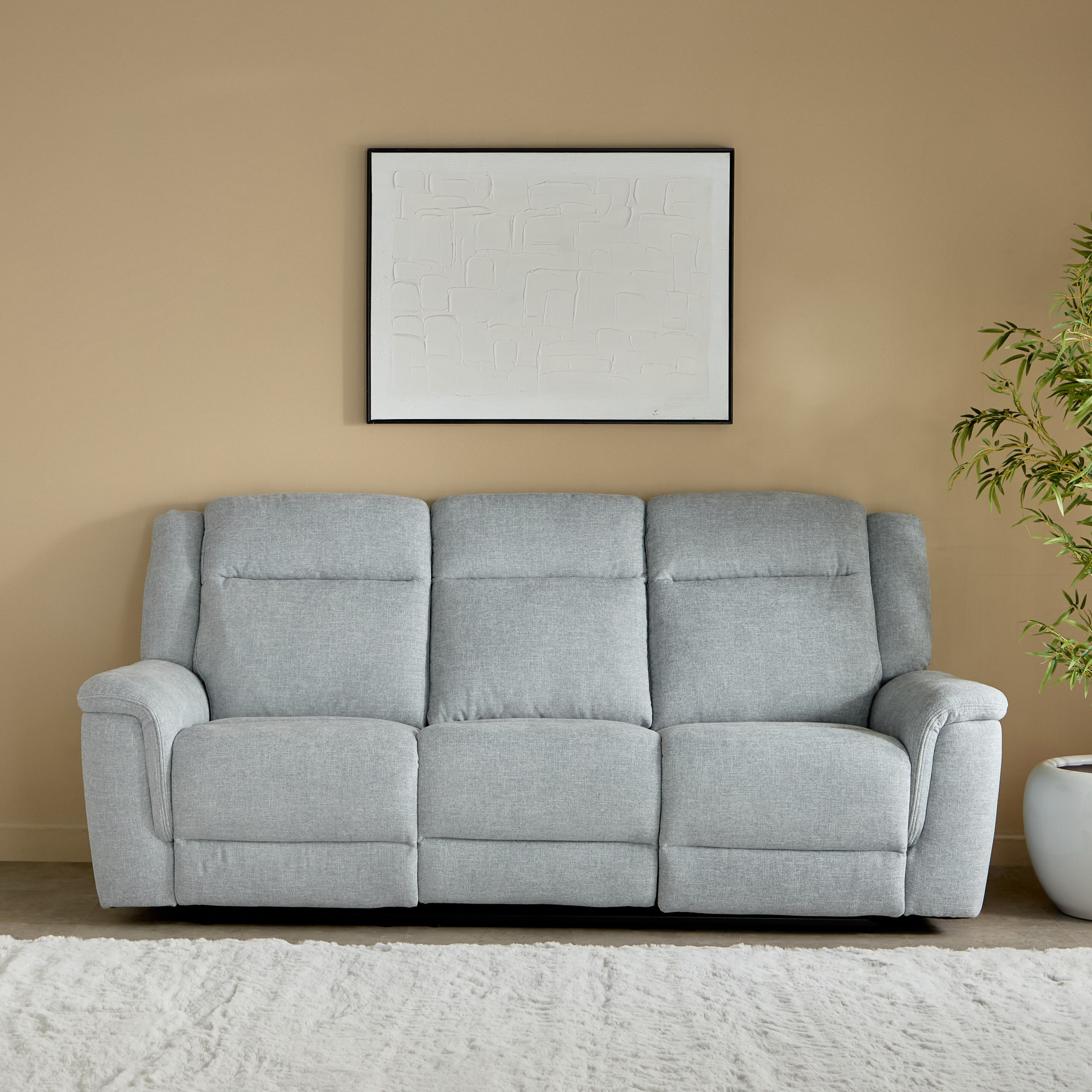 Brunswick 3-Seater Fabric Recliner with Dropdown and 2 Cup Holders-hbxlivingroom-sofasandarmchairs-sofas-image-5