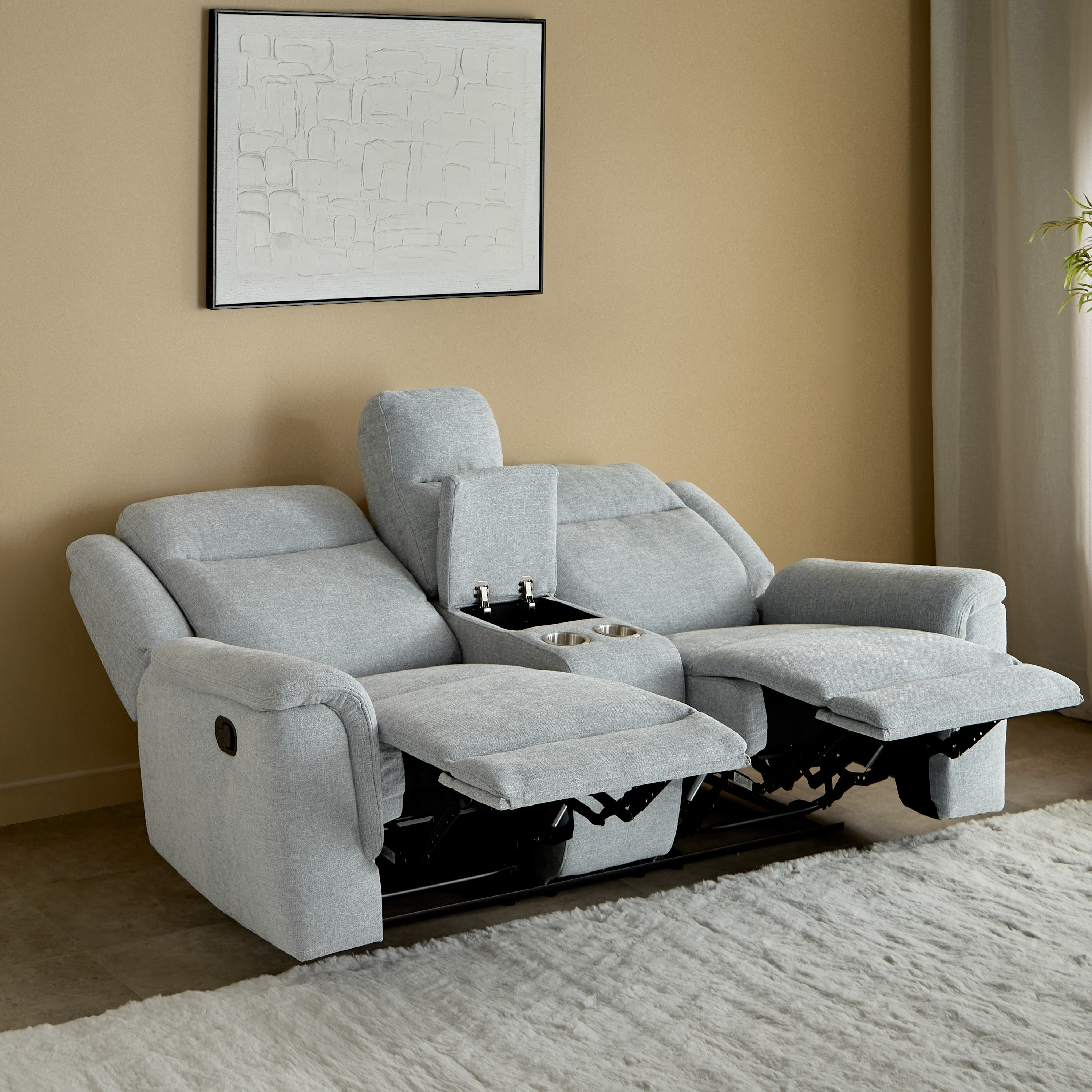 Brunswick 2-Seater Storage Console Fabric Recliner with 2 Cup Holders-hbxlivingroom-sofasandarmchairs-sofas-image-3