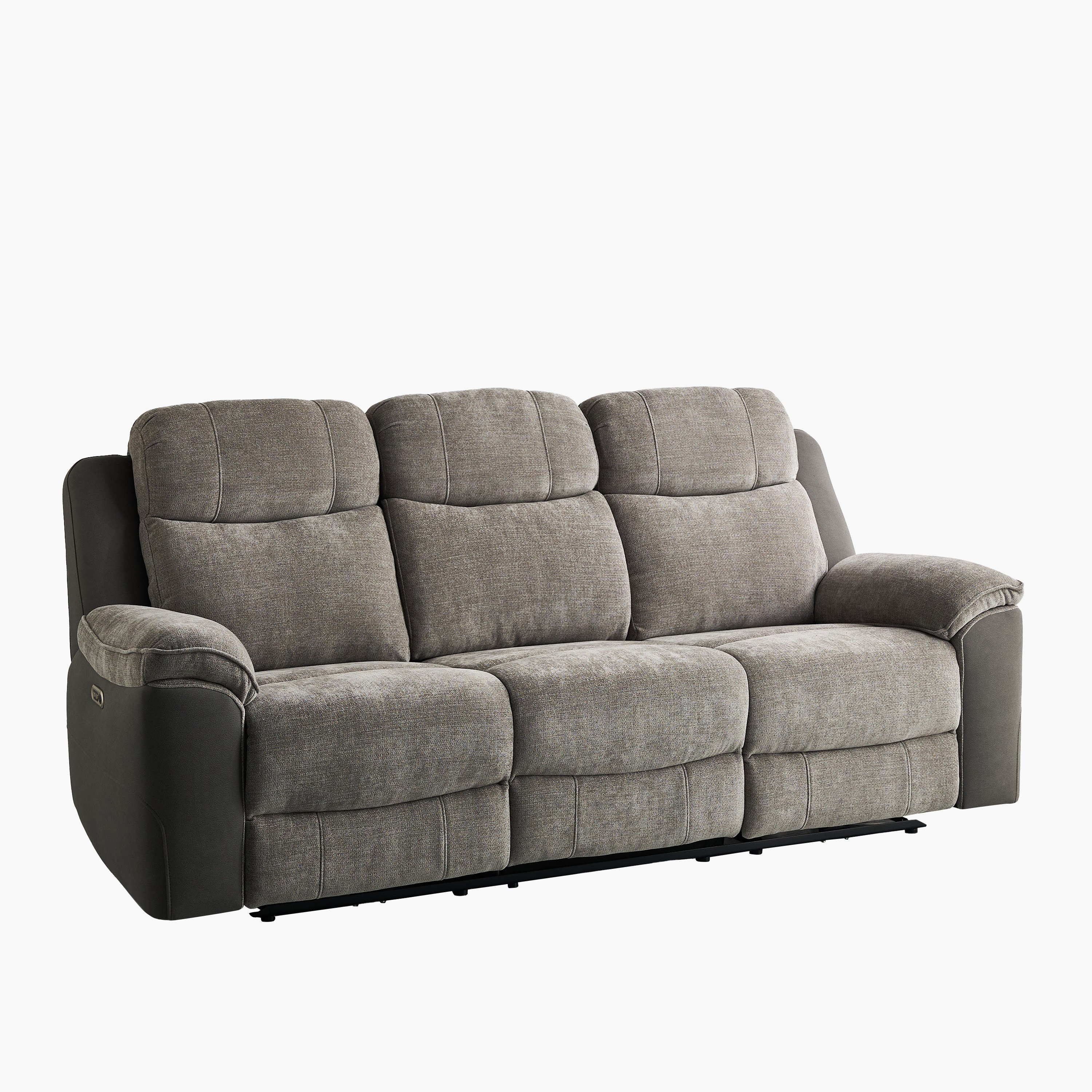 Kingston 3-Seater Electric Power Fabric Recliner with Dropdown and 2 Cup holders-hbxlivingroom-sofasandarmchairs-sofas-image-14