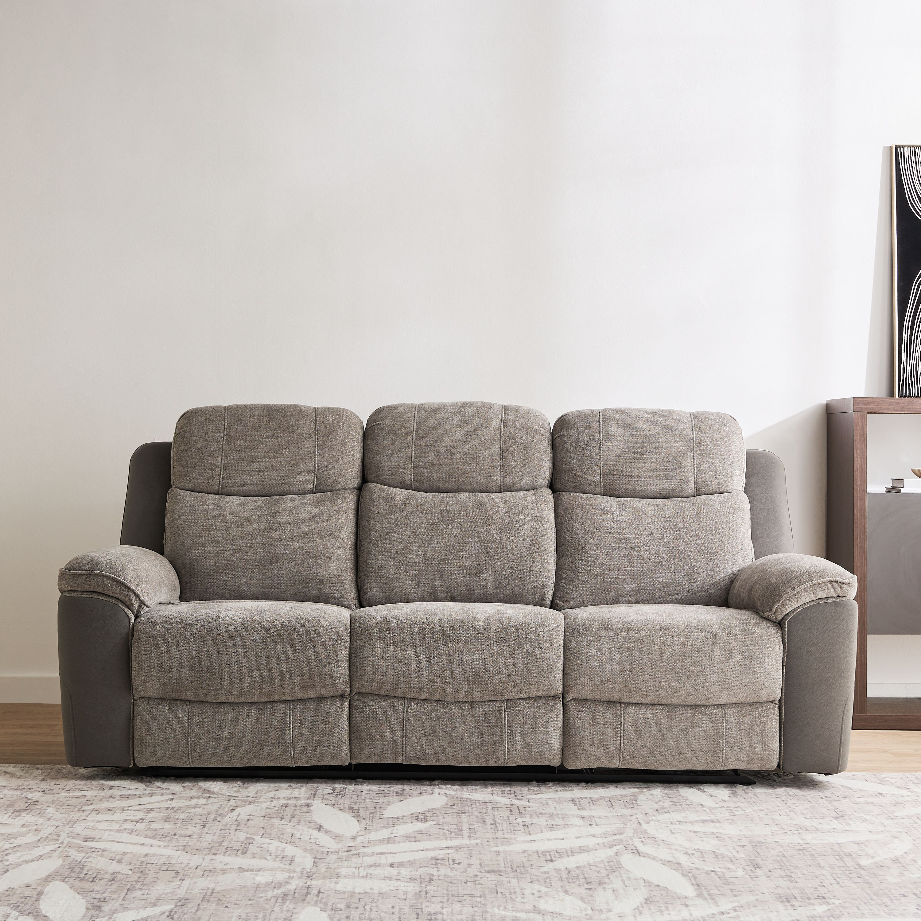 Kingston 3-Seater Electric Power Fabric Recliner with Dropdown and 2 Cup holders-hbxlivingroom-sofasandarmchairs-sofas-image-4